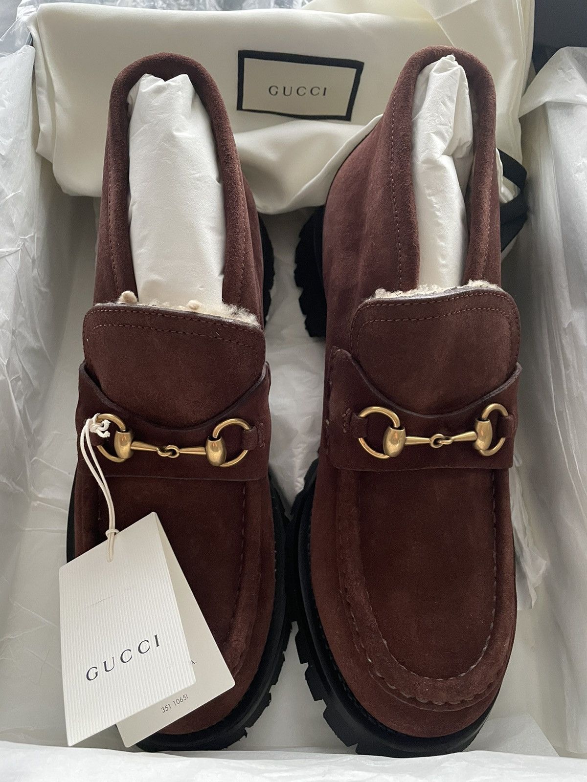 Brand New Super Rare Shearling Suede Leather Horsebit Boots