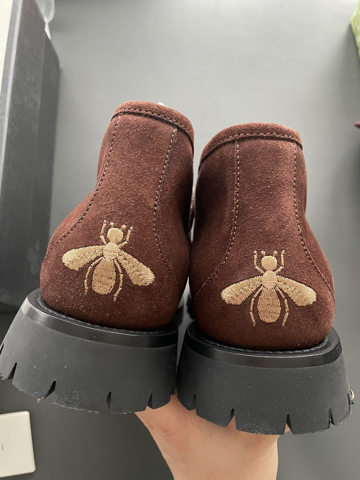 Brand New Super Rare Shearling Suede Leather Horsebit Boots