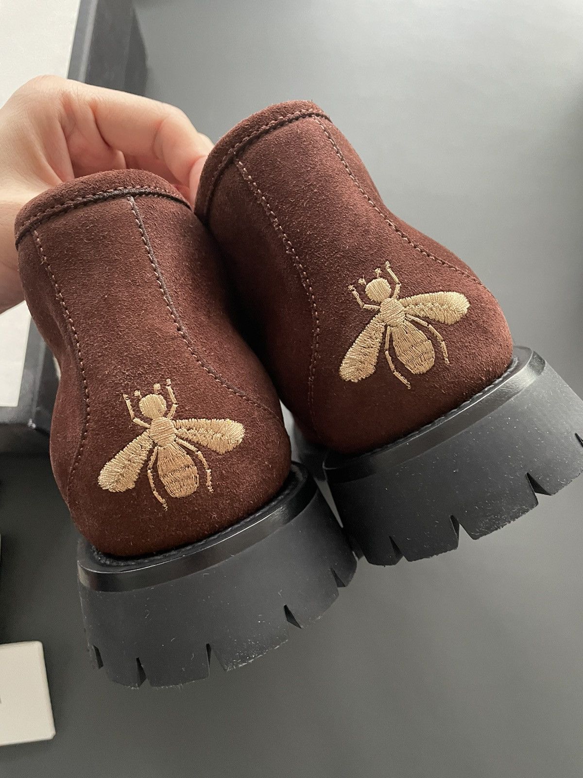 Brand New Super Rare Shearling Suede Leather Horsebit Boots