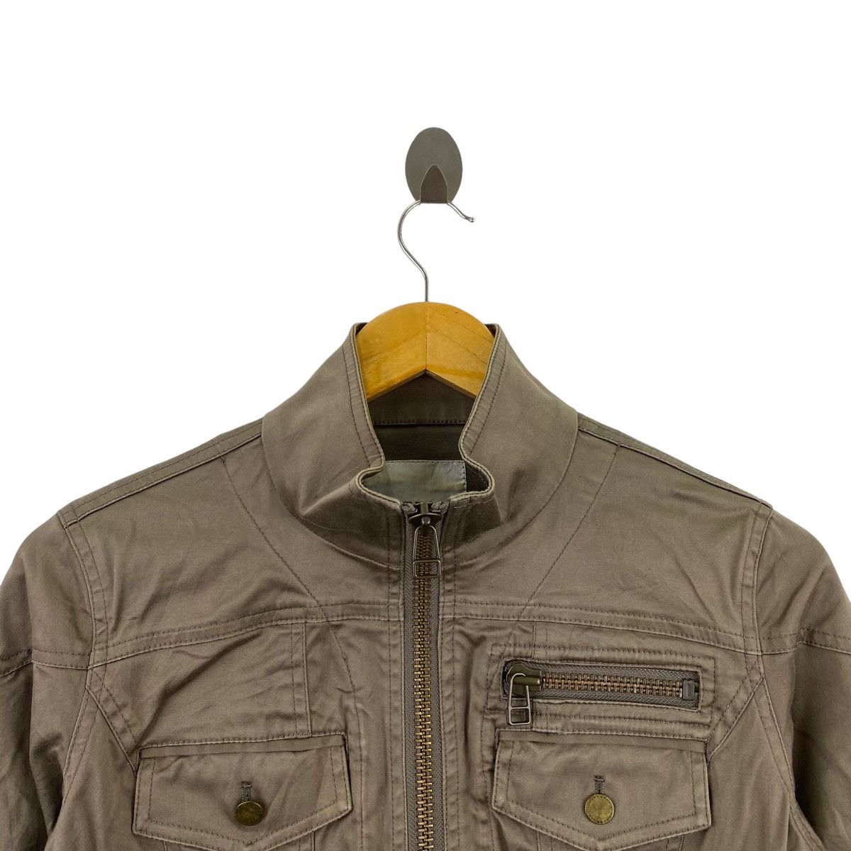 Other BEATRICE Italy Brand Multi Pocket Full Zipper Brown Jacket Size US S / EU 44-46 / 1 - 2 Thumbnail