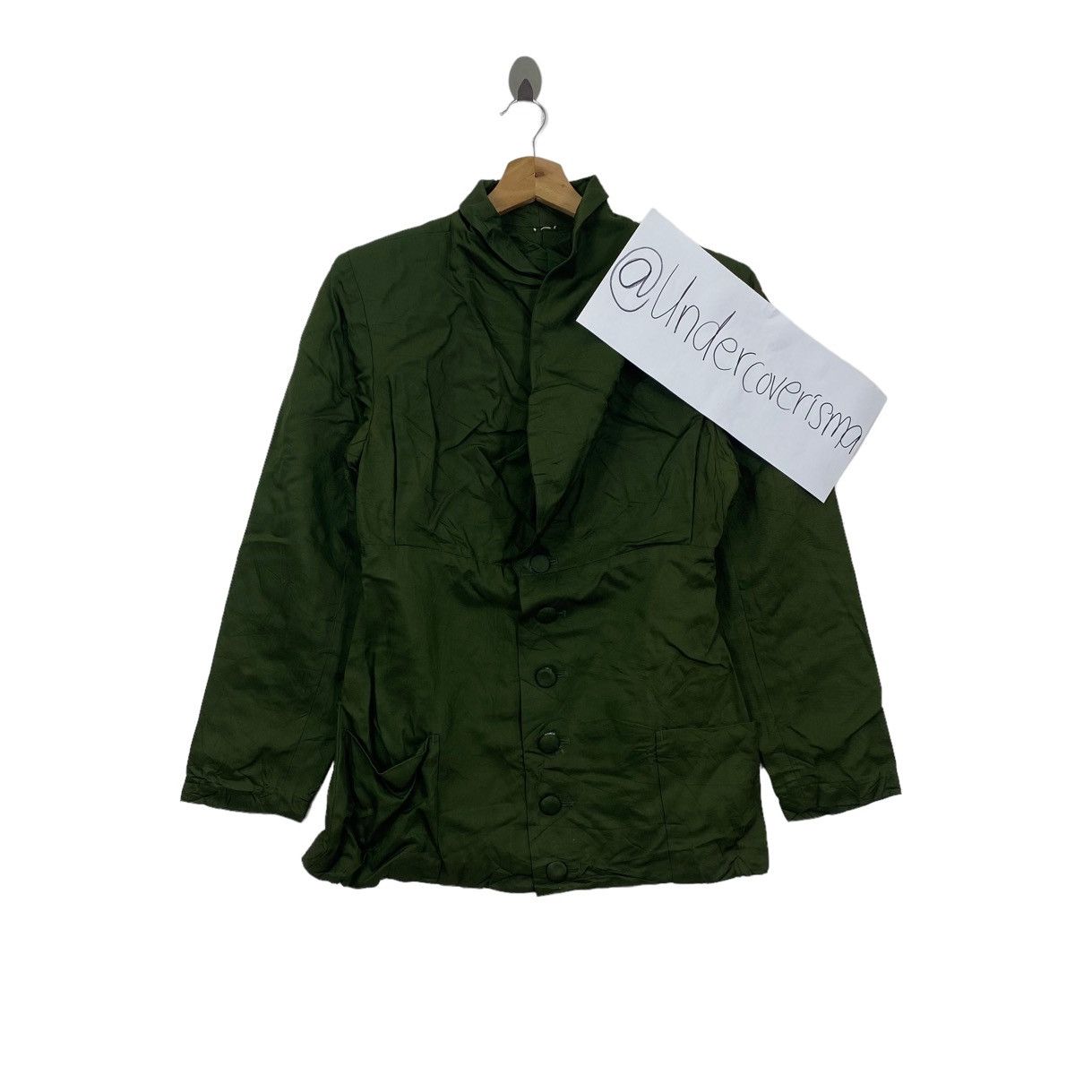 Japanese Brand JAPANESE BRAND Plain Green Coat Jacket Size US S / EU 44-46 / 1 - 1 Thumbnail