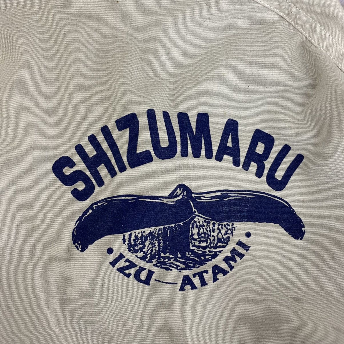 Vintage SHIZUMARU IZU-ATAMI White Hooded Windbreaker Bomber Jacket Size US L / EU 52-54 / 3 - 3 Thumbnail