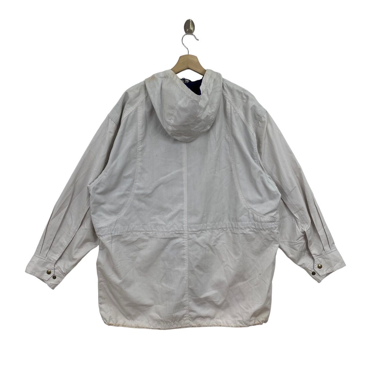 Vintage SHIZUMARU IZU-ATAMI White Hooded Windbreaker Bomber Jacket Size US L / EU 52-54 / 3 - 7 Thumbnail