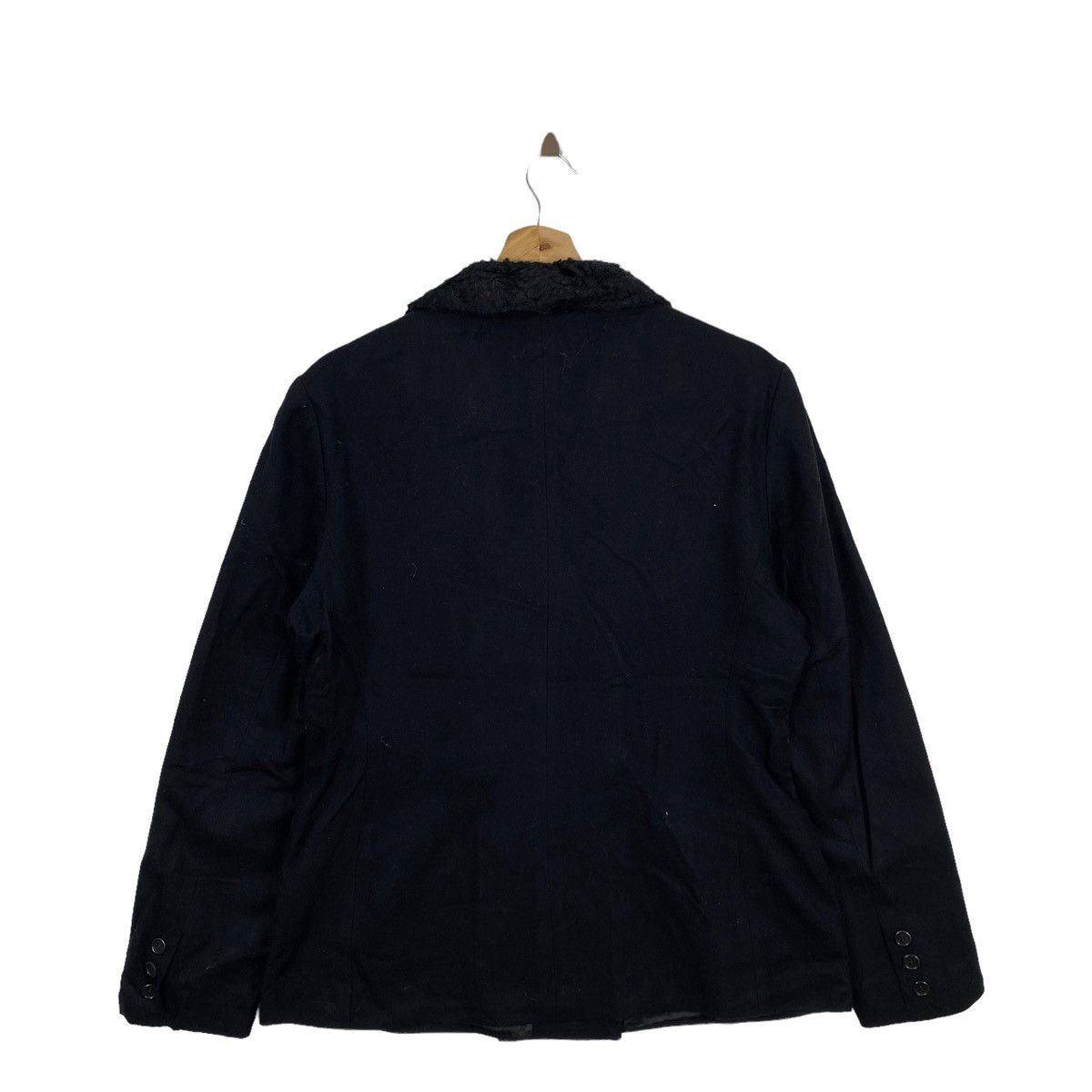 Zara ZARA Winter Collection Sherpa Collar Black Plain Blazer Coat Size US M / EU 48-50 / 2 - 7 Thumbnail