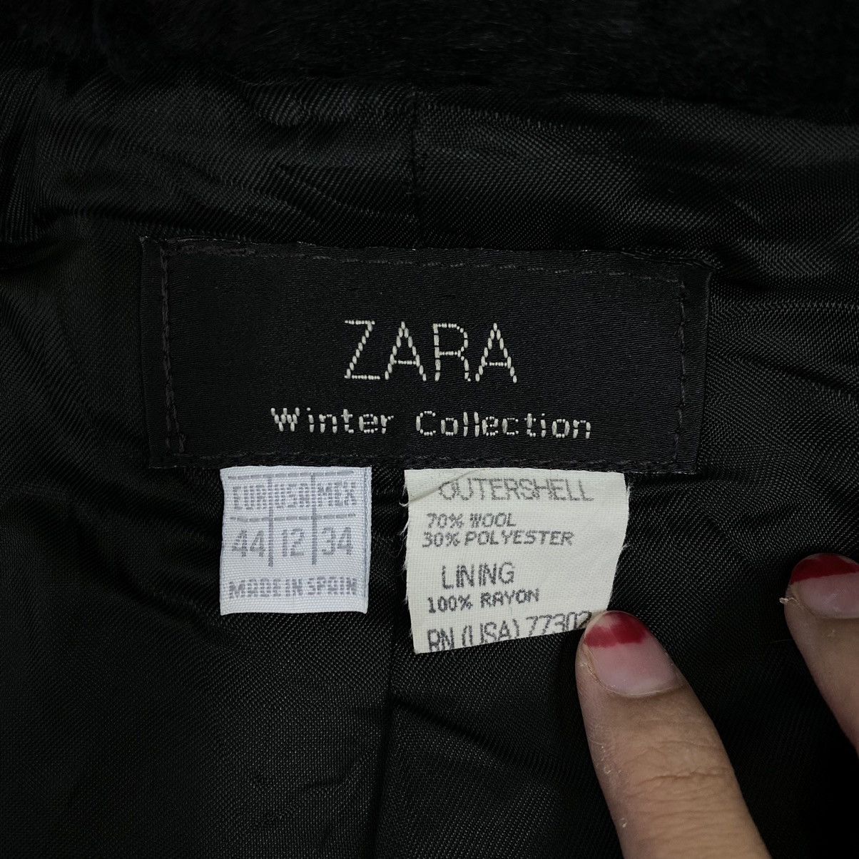 Zara ZARA Winter Collection Sherpa Collar Black Plain Blazer Coat Size US M / EU 48-50 / 2 - 4 Thumbnail