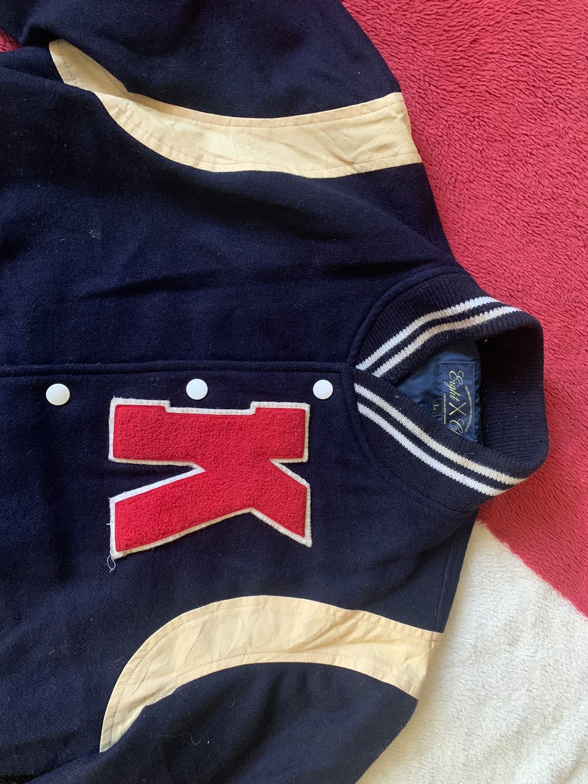 Eight X VINTAGE EIGHT X CLUB WOOL VARSITY JACKET RARE Size US L / EU 52-54 / 3 - 3 Thumbnail