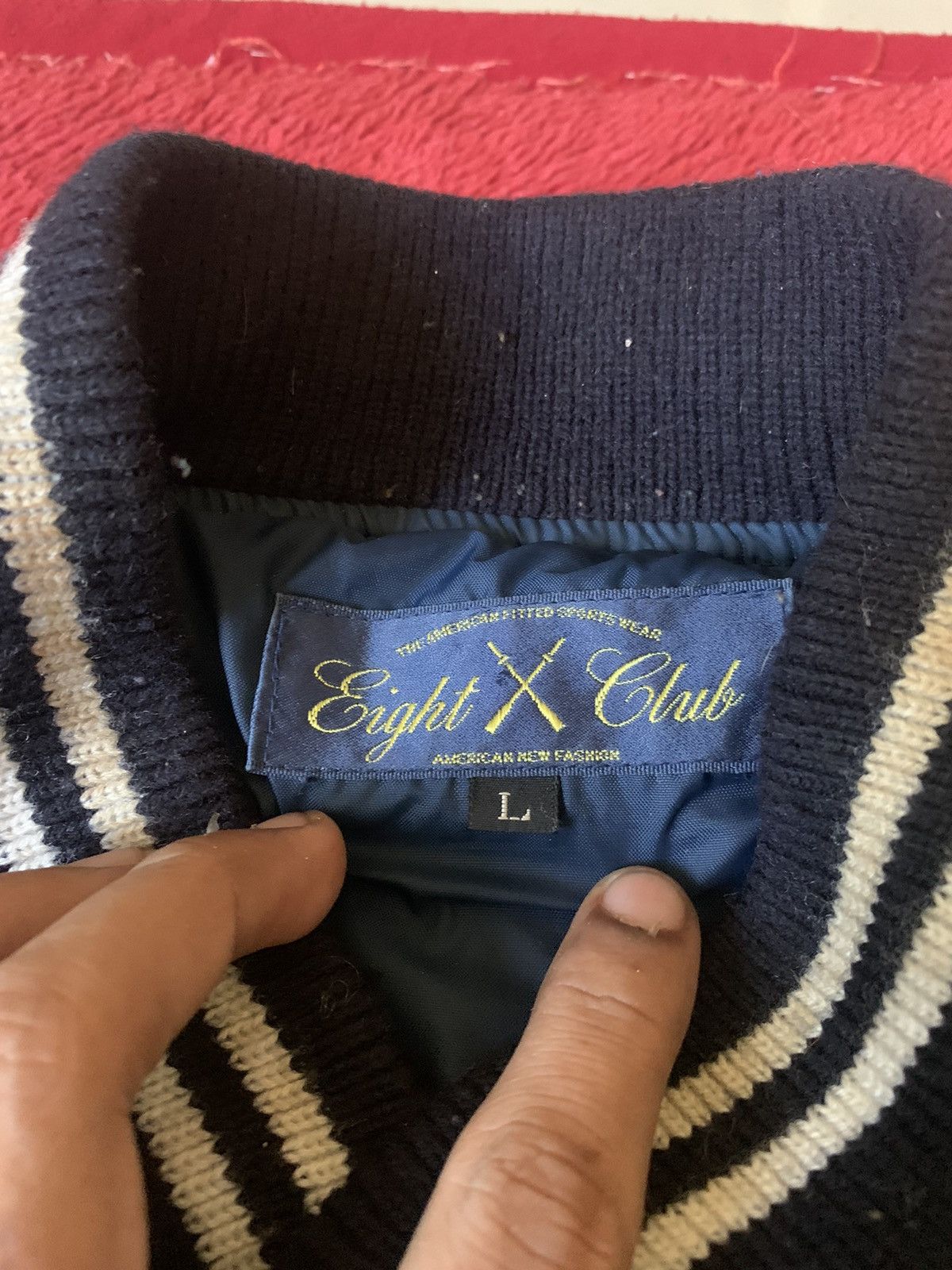 Eight X VINTAGE EIGHT X CLUB WOOL VARSITY JACKET RARE Size US L / EU 52-54 / 3 - 5 Thumbnail