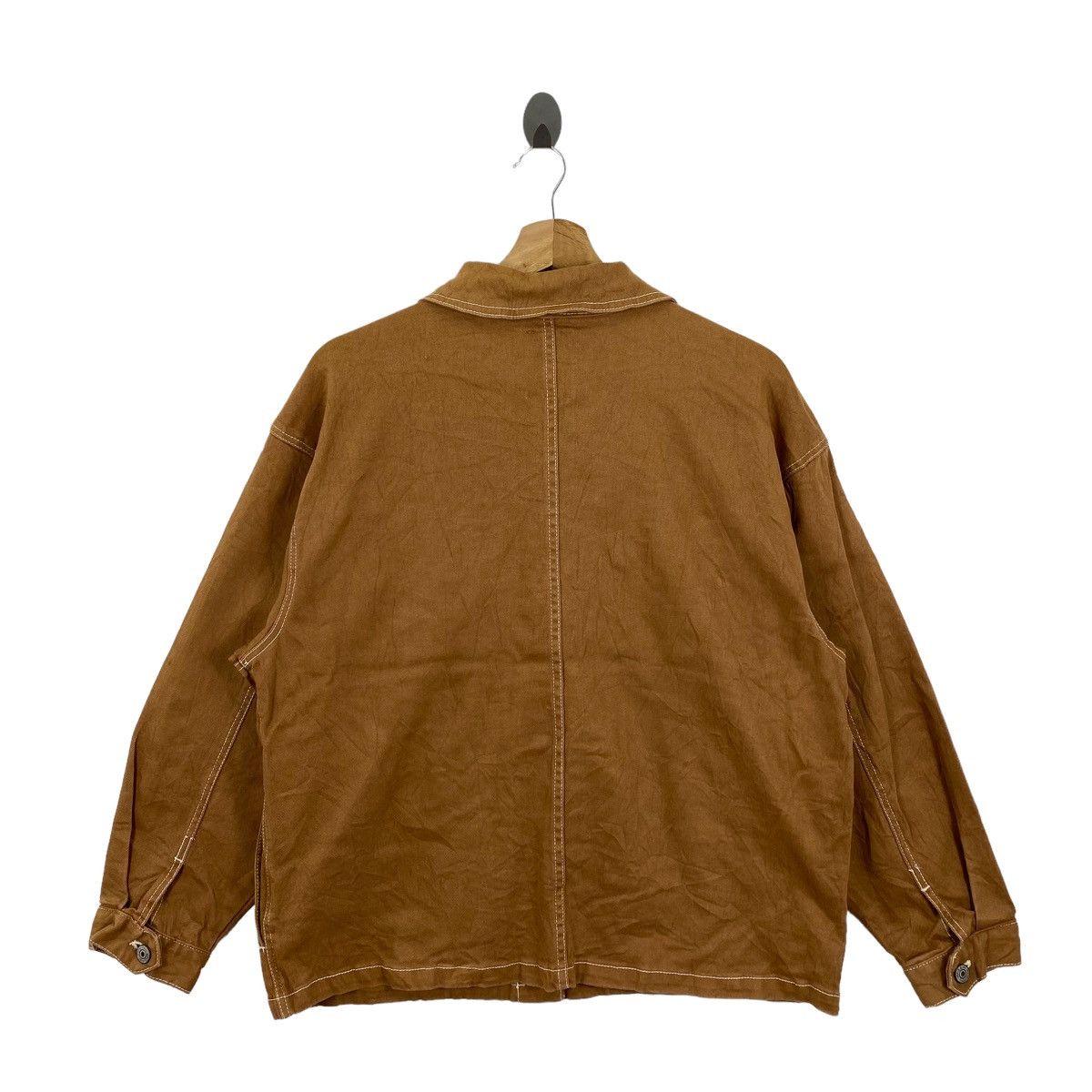 Vintage Vintage POWER To The PEOPLE Brown Chore Jacket Size US M / EU 48-50 / 2 - 9 Thumbnail