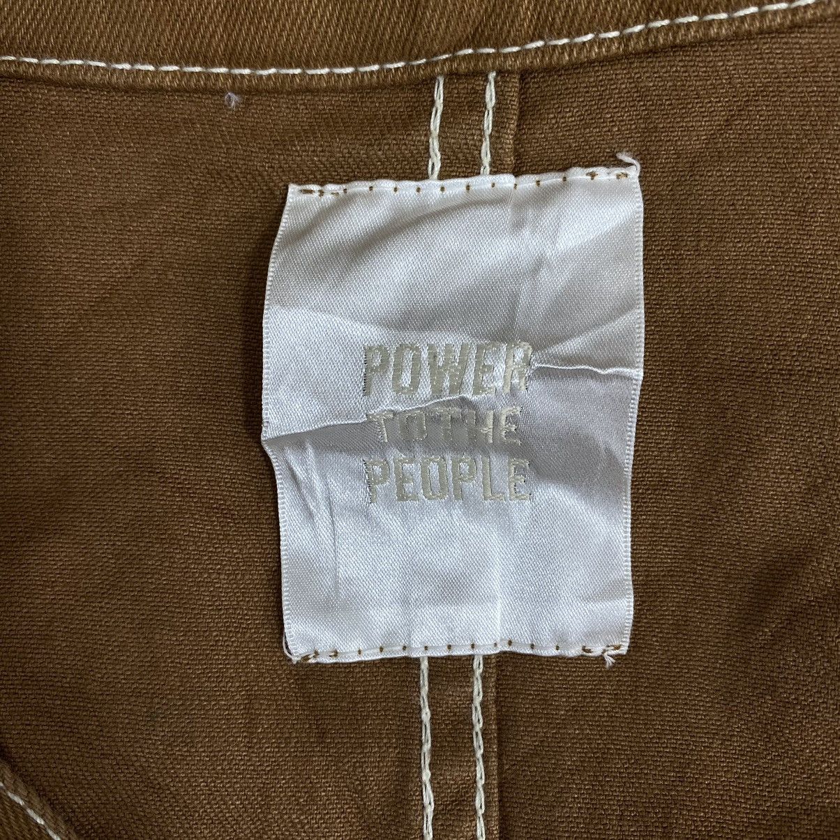 Vintage Vintage POWER To The PEOPLE Brown Chore Jacket Size US M / EU 48-50 / 2 - 5 Thumbnail