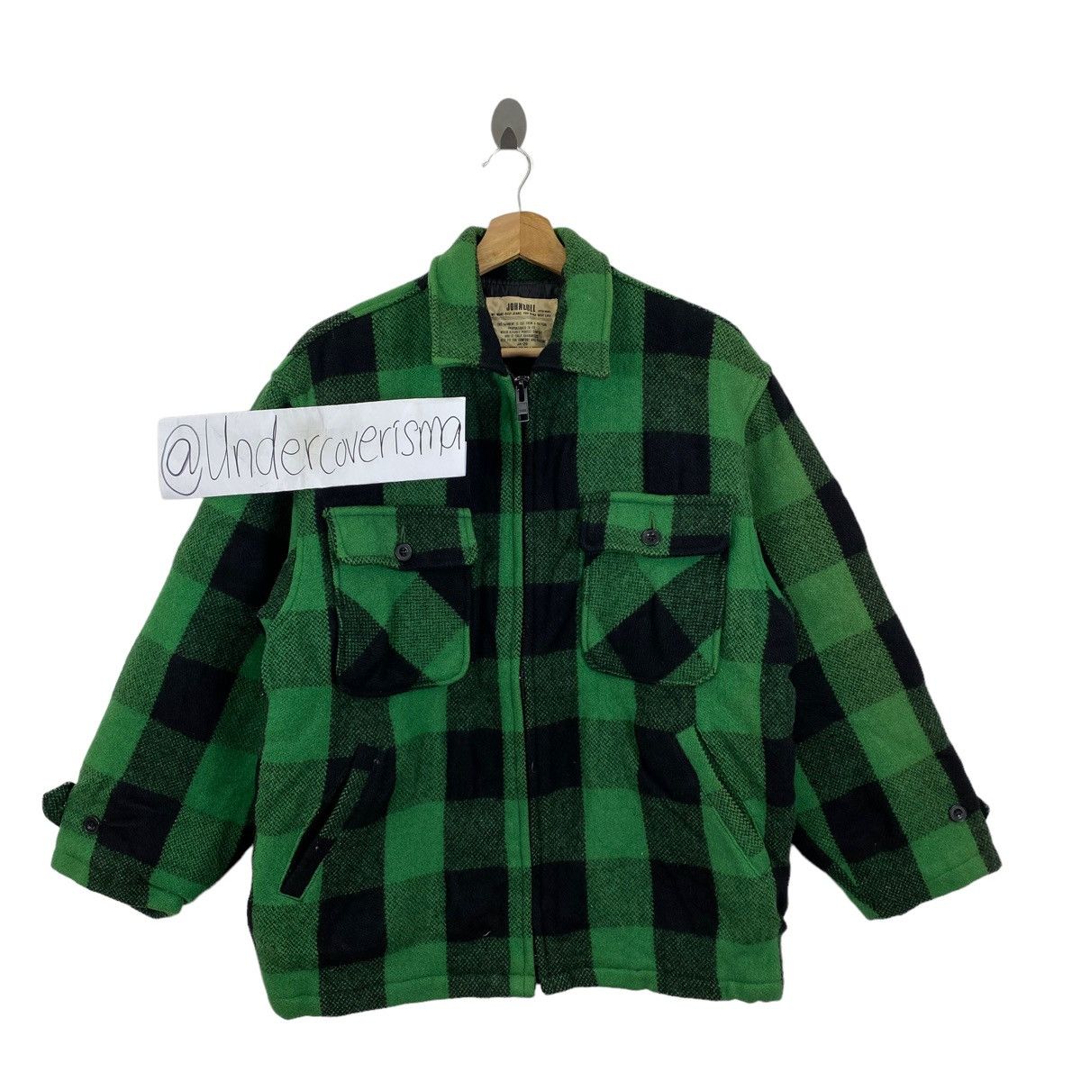 Johnbull JOHNBULL Japan Brand Check Tartan Multi Pocket Coat Jacket Size US M / EU 48-50 / 2 - 1 Thumbnail
