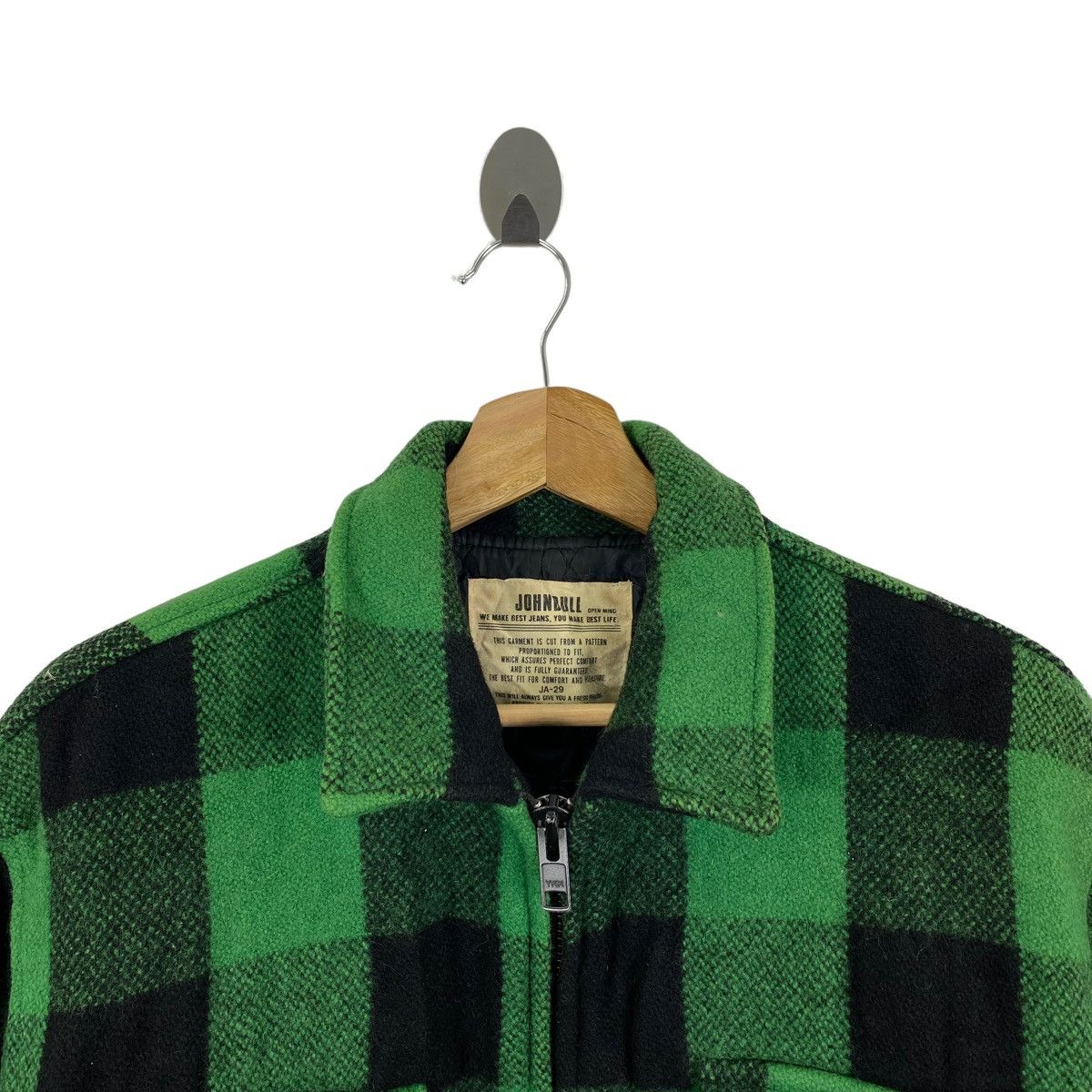 Johnbull JOHNBULL Japan Brand Check Tartan Multi Pocket Coat Jacket Size US M / EU 48-50 / 2 - 2 Thumbnail
