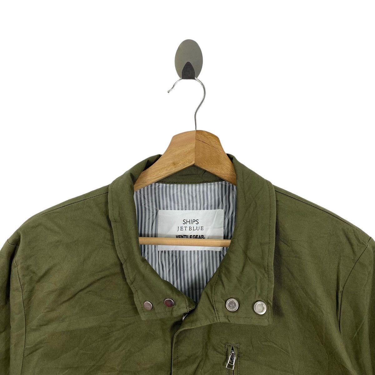 SHIPS SHIPS Jet Blue x VENTILE GEAR Multi Pocket Plain Green Coat Size US M / EU 48-50 / 2 - 2 Thumbnail