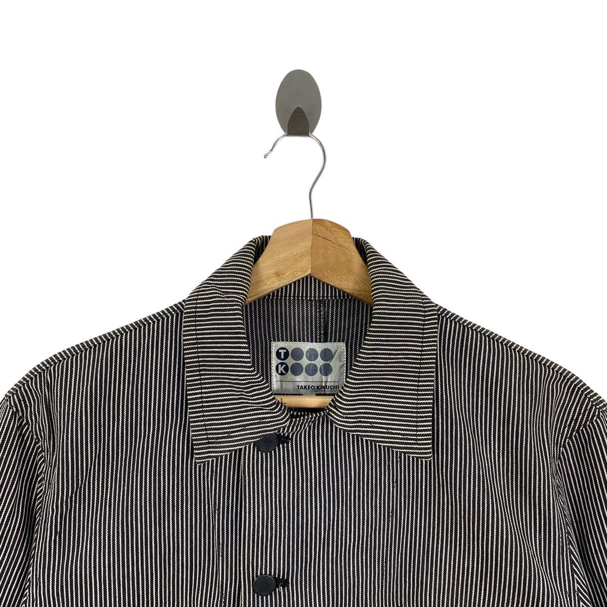 Takeo Kikuchi TAKEO KIKUCHI Japan Brand Hickory Stripes Multi Pocket Coat Size US M / EU 48-50 / 2 - 2 Thumbnail