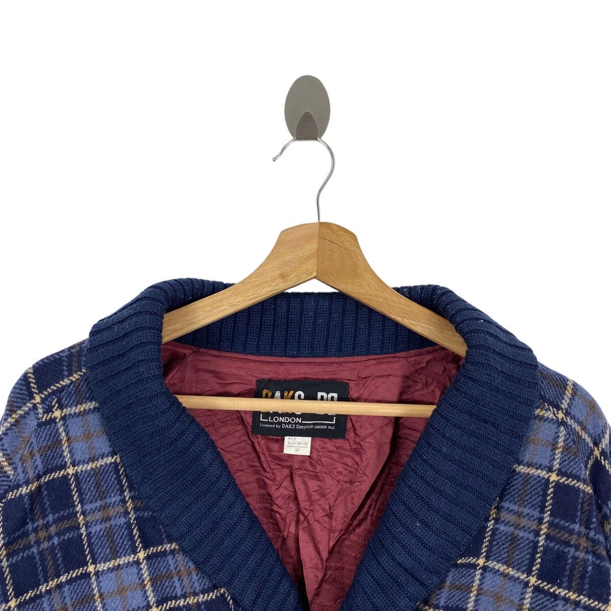 DAKS DAKS LONDON British Brand Check Tartan Button Up Bomber Size US M / EU 48-50 / 2 - 2 Thumbnail