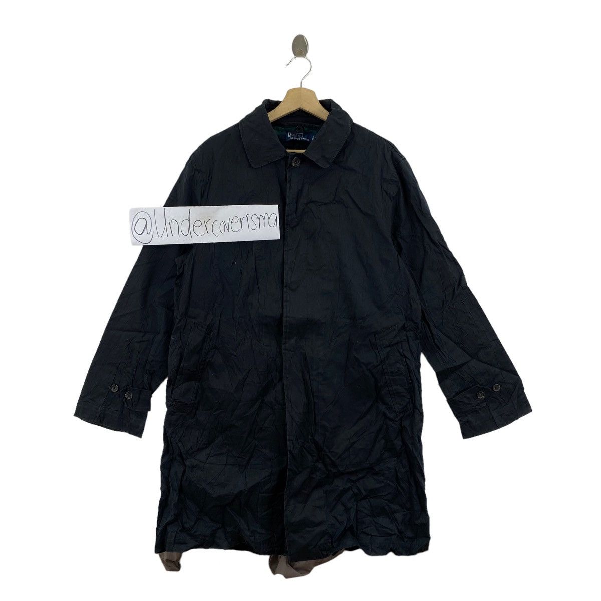 Ralph Ralph Lauren Purveyors of outlets Dry Goods Vintage Black Trench Coat