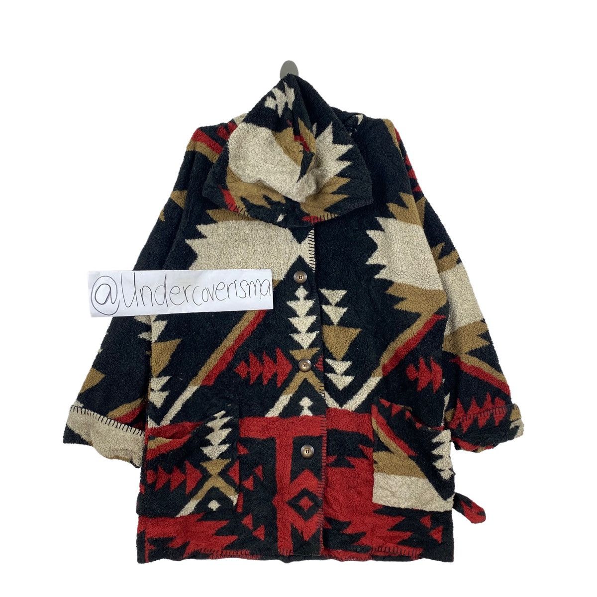 Vintage MUSKOKA LAKES Chimayo Aztec Navajo Overprint Wool Jacket Size US M / EU 48-50 / 2 - 1 Thumbnail