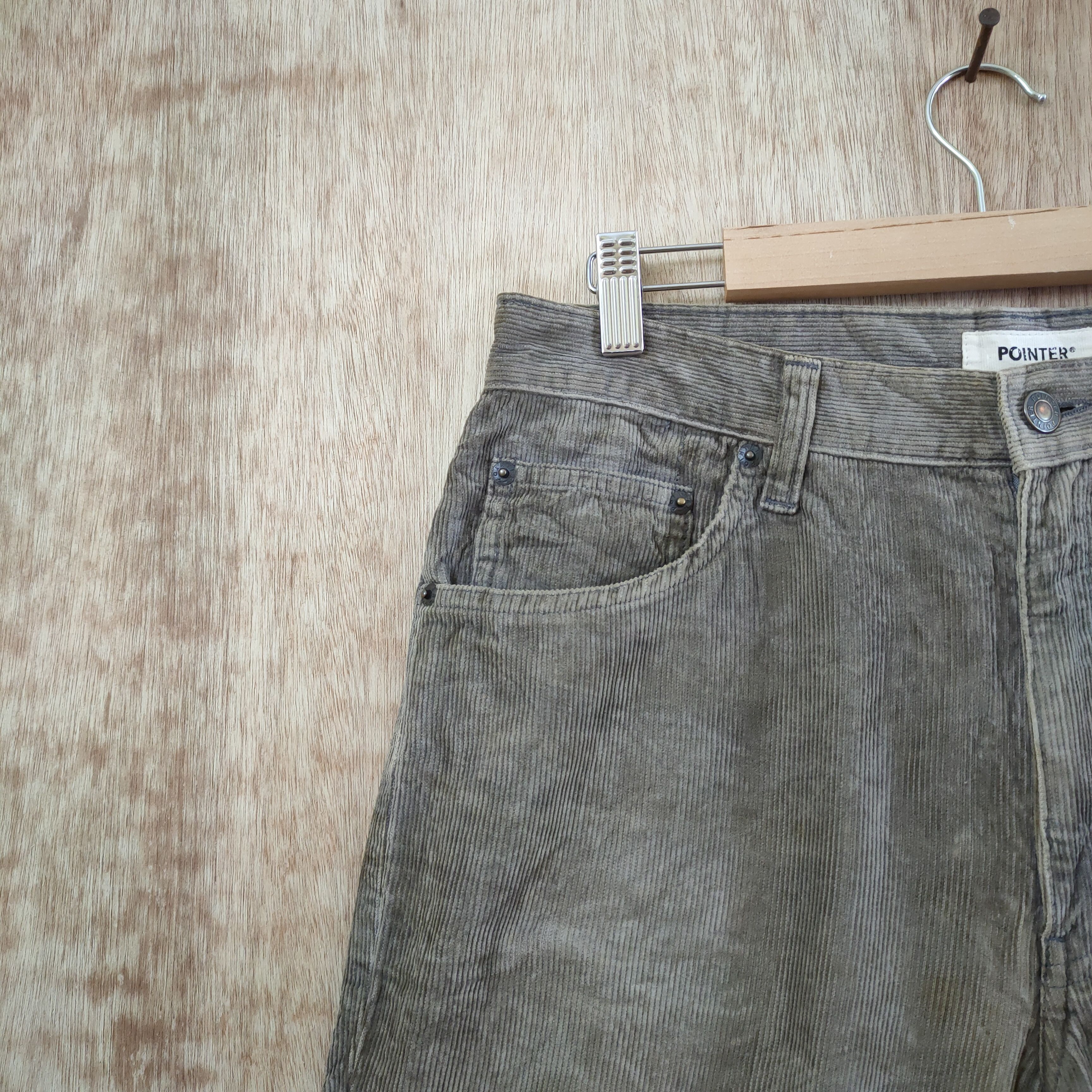 Vintage VINTAGE POINTER FADED BROWN CORDUROY PANTS Size US 31 - 9 Thumbnail