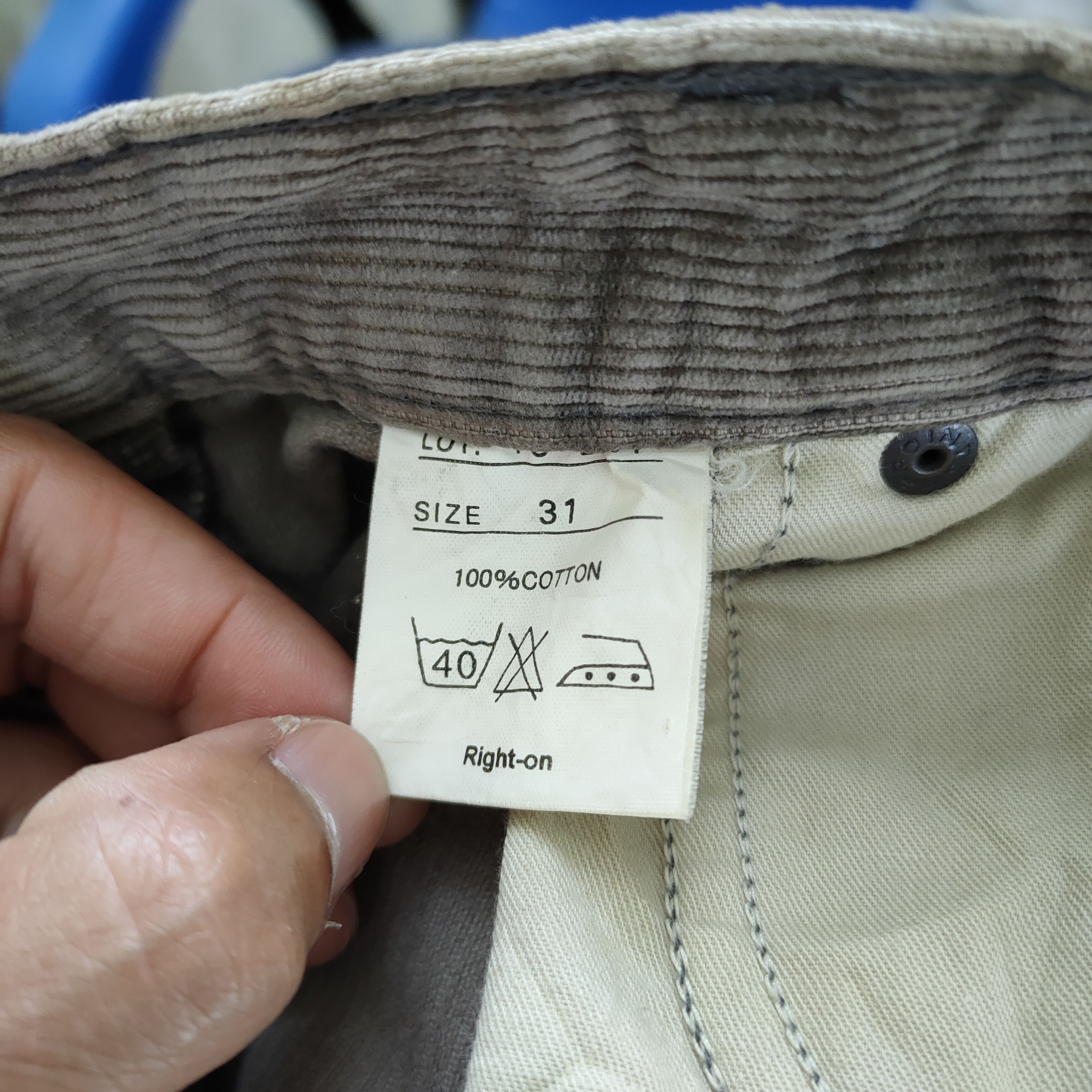 Vintage VINTAGE POINTER FADED BROWN CORDUROY PANTS Size US 31 - 13 Thumbnail
