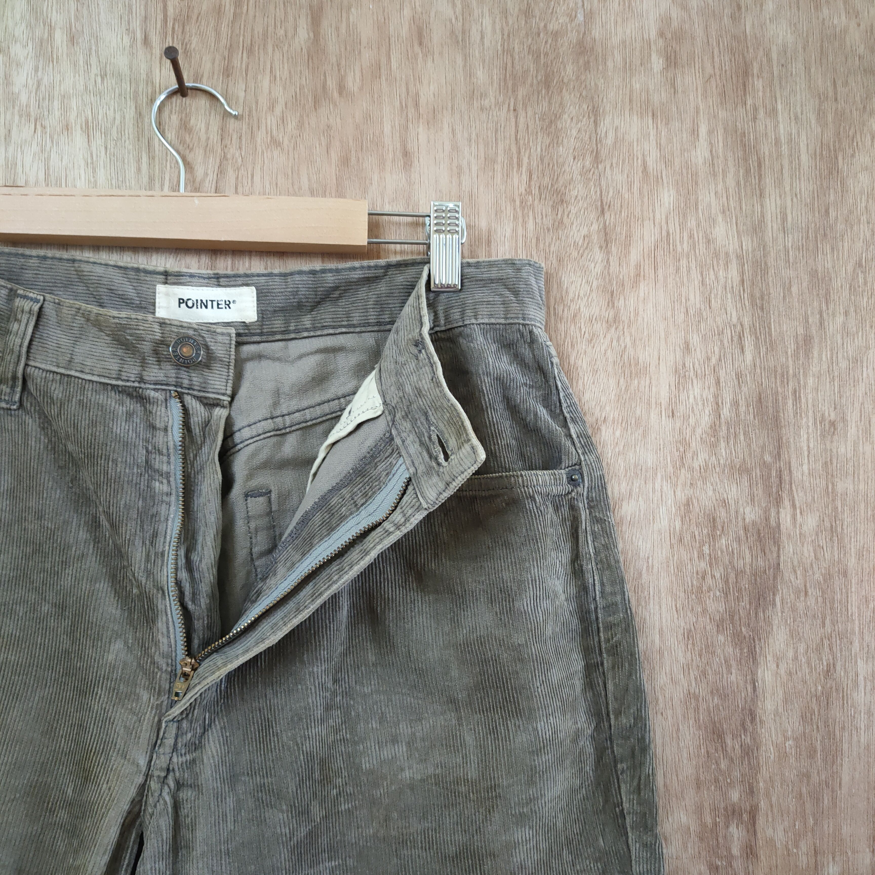 Vintage VINTAGE POINTER FADED BROWN CORDUROY PANTS Size US 31 - 8 Thumbnail