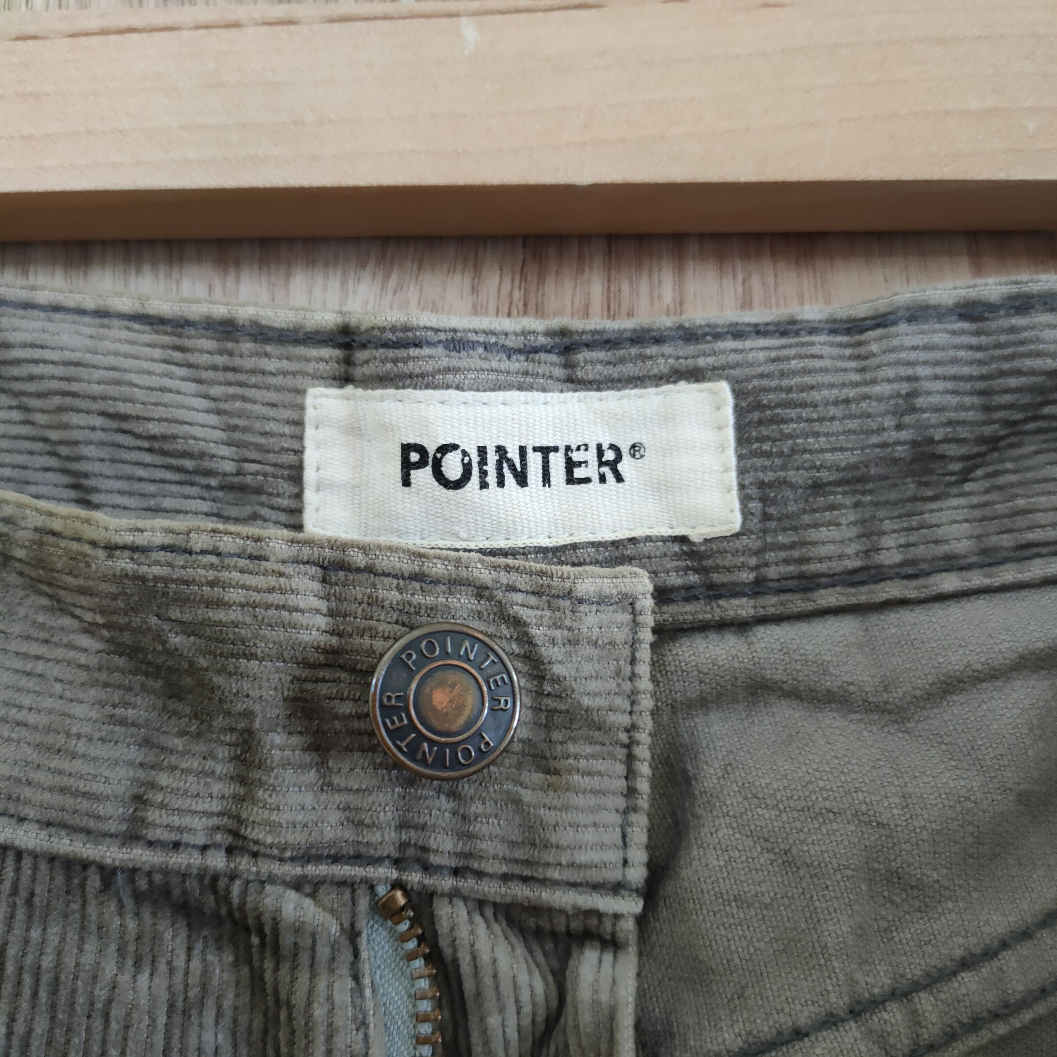 Vintage VINTAGE POINTER FADED BROWN CORDUROY PANTS Size US 31 - 7 Thumbnail