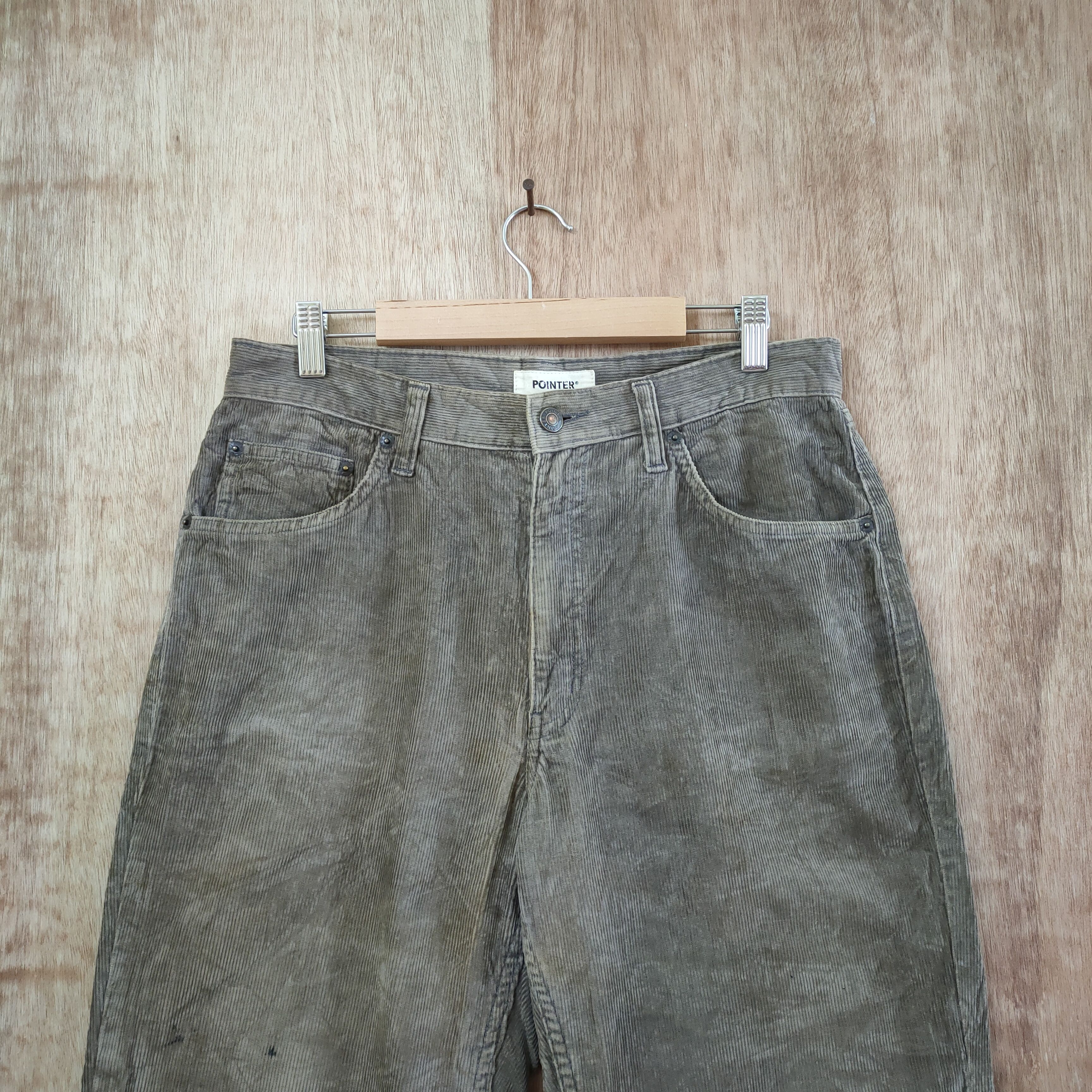 Vintage VINTAGE POINTER FADED BROWN CORDUROY PANTS Size US 31 - 2 Thumbnail