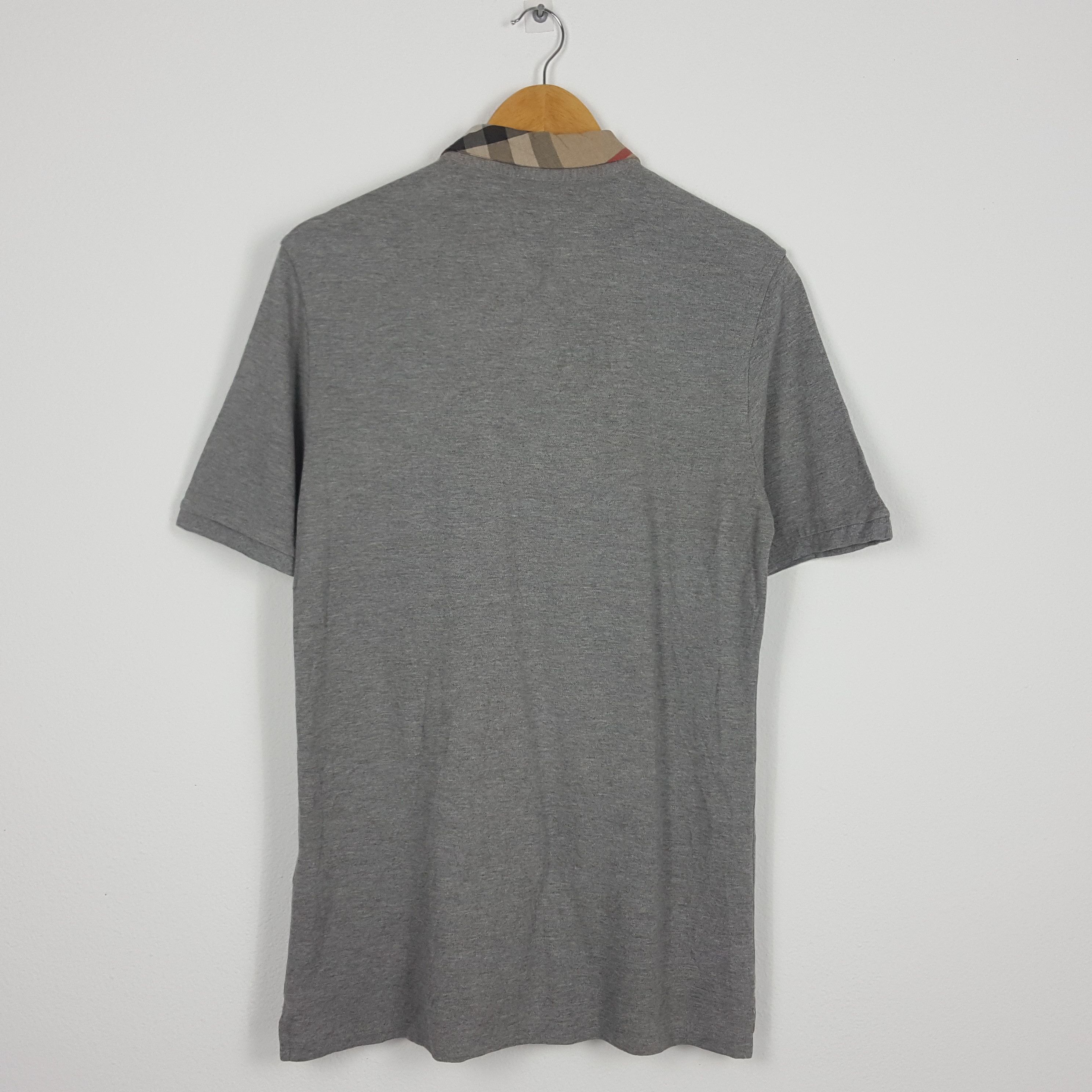 Burberry × Vintage Vintage BURBERRY Nova Check Collar Design Polo Shirt Size US M / EU 48-50 / 2 - 3 Thumbnail