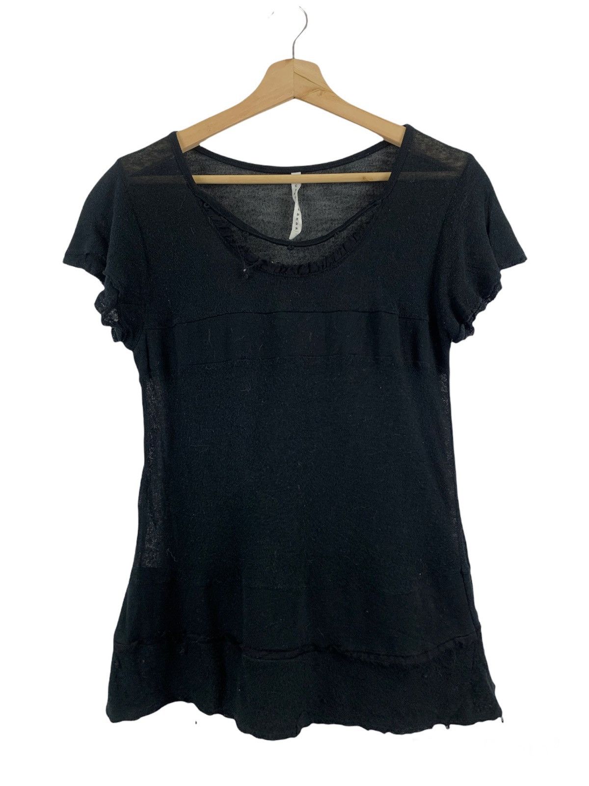 Designer × Issey Miyake × Japanese Brand Issey miyake sunaokuwahara black shirt Size US M / EU 48-50 / 2 - 1 Thumbnail
