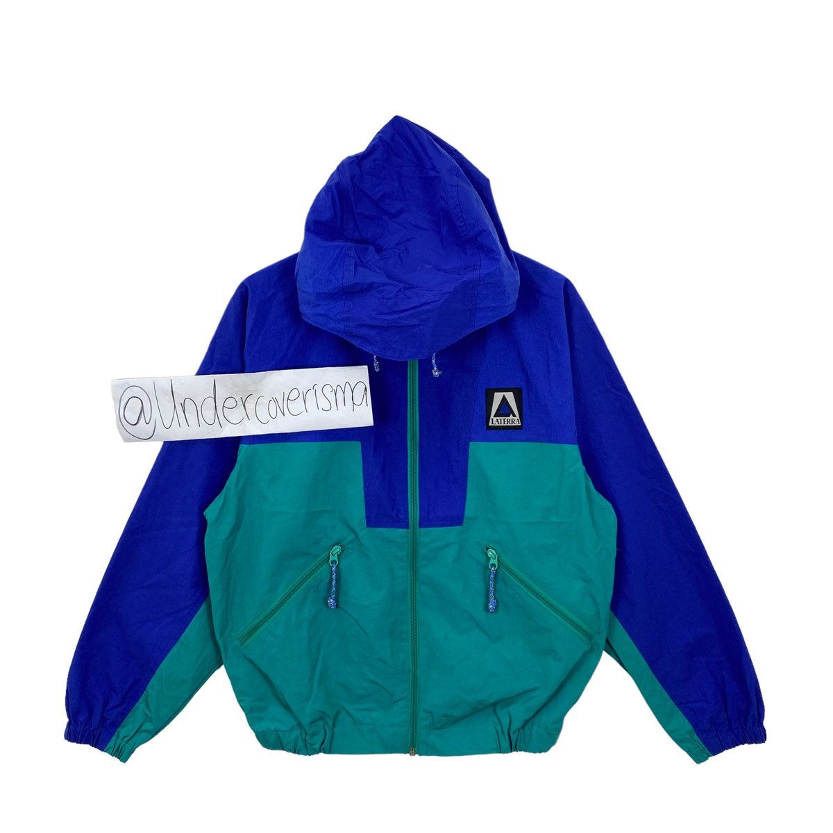Vintage Vintage LATERRA Japanese Brand Embroid Logo Hooded Jacket Size US L / EU 52-54 / 3 - 1 Thumbnail