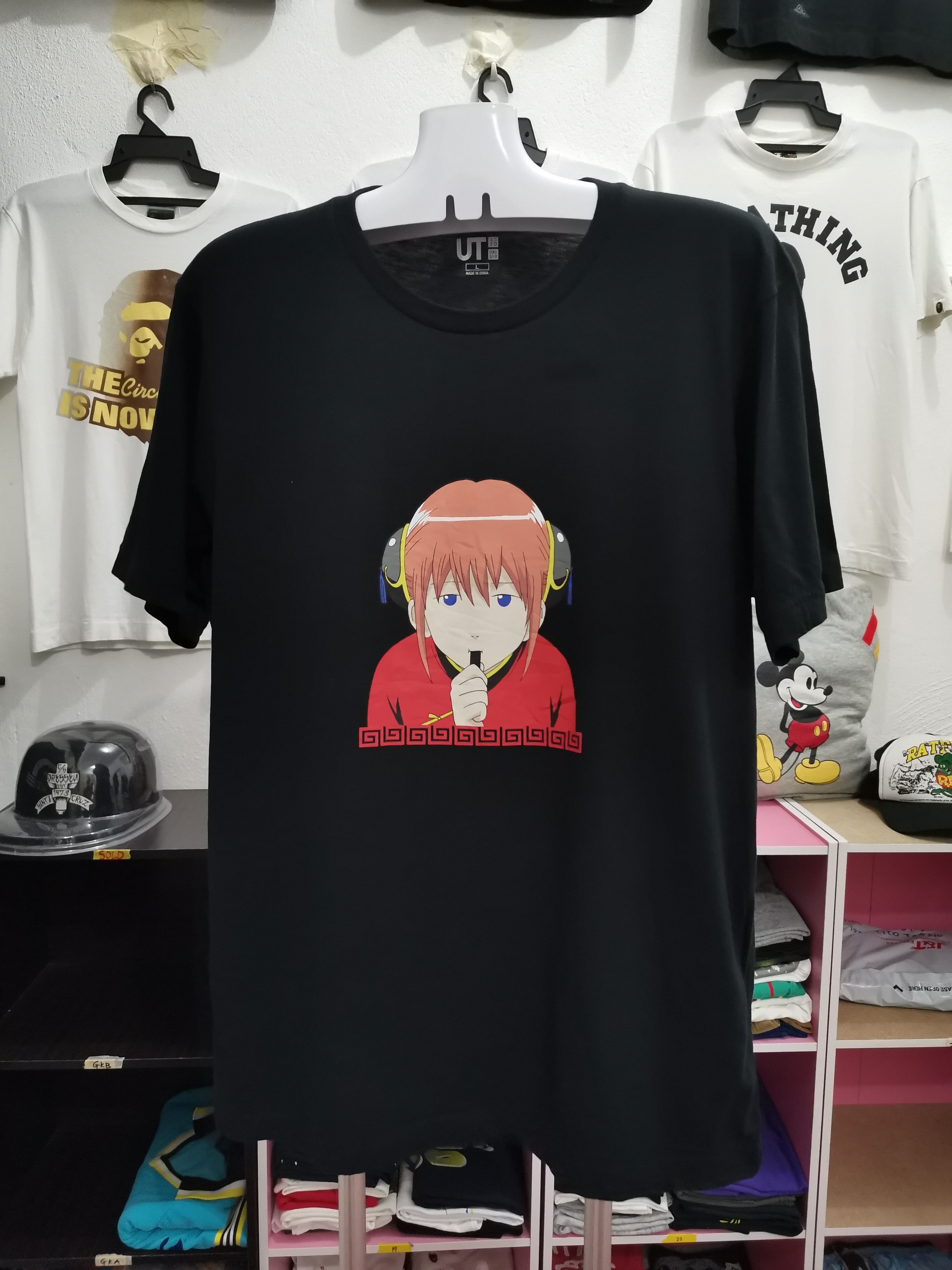 image of Cartoon Network x Uniqlo Japanese Cartoon Movie X Uniqlo Tshirt - Large Size in Black, Men's