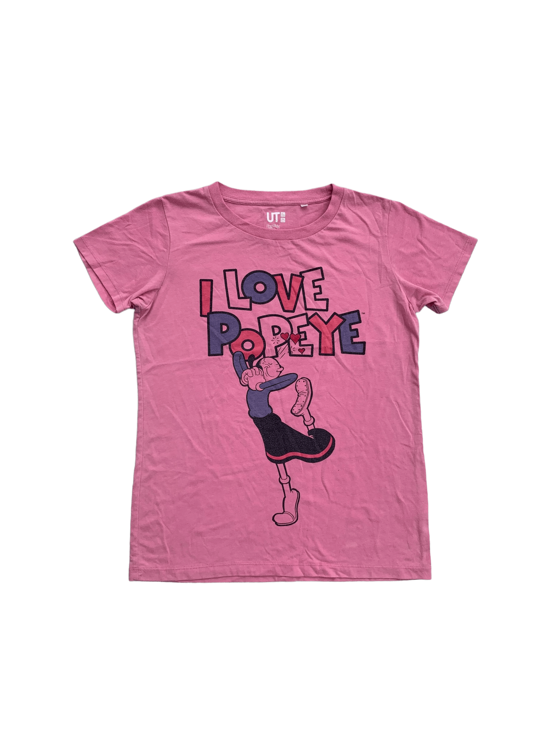 Vintage Uniqlo Olive Oyl Love Popeye Logo Tshirt