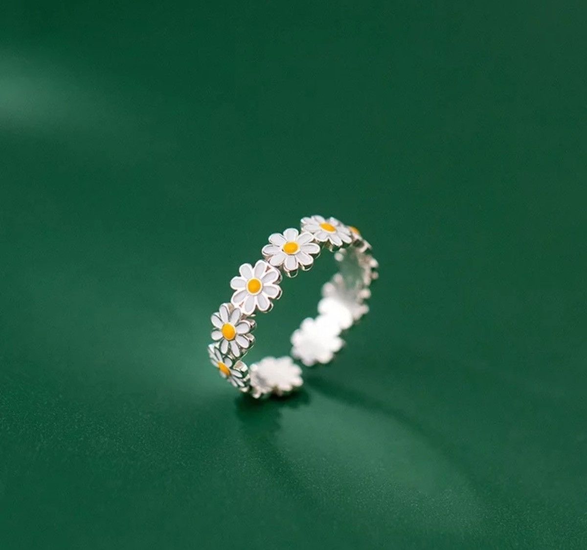 Jewelry Daisy Cute Flower Ring Size ONE SIZE - 1 Thumbnail