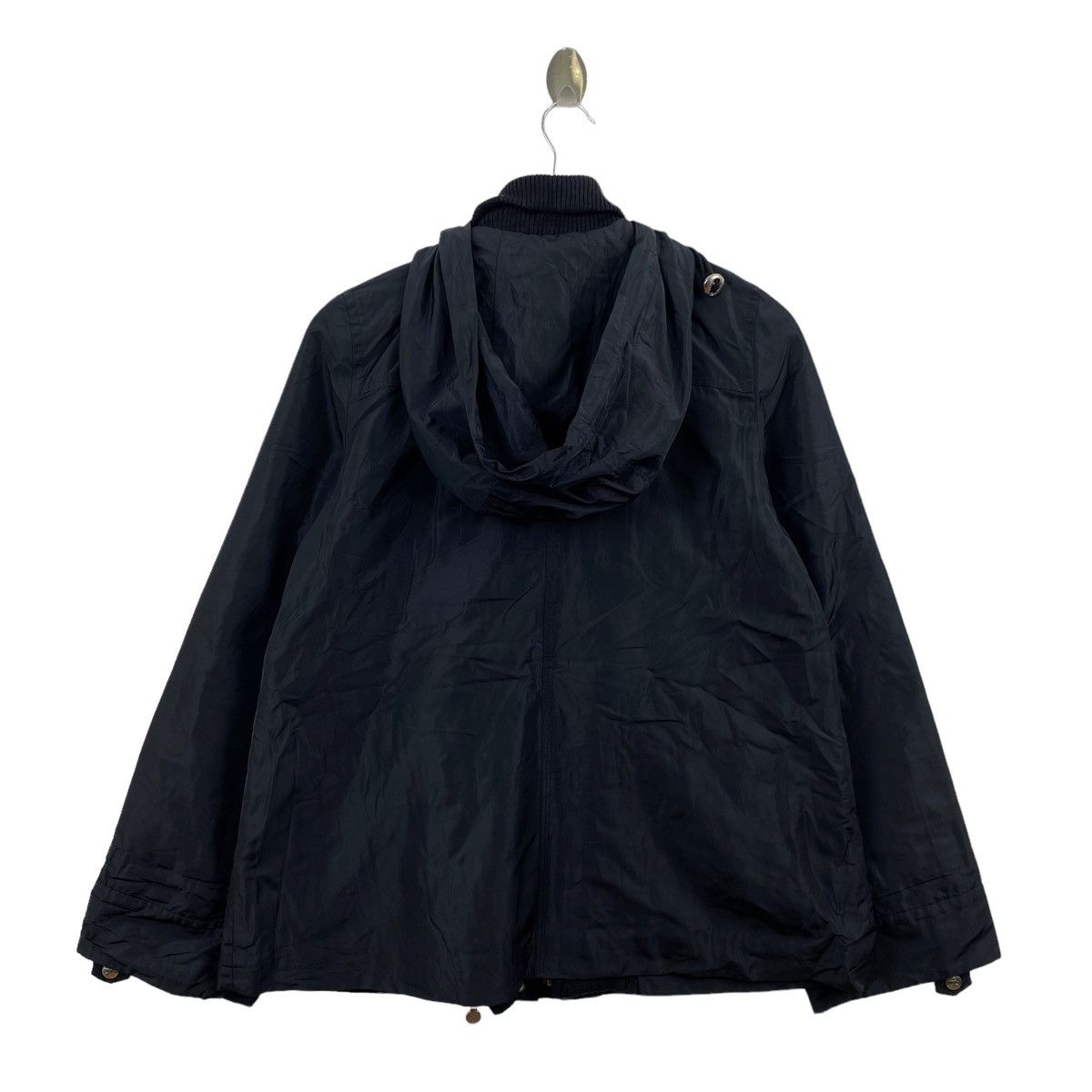 Courreges Vintage COURREGES French Brand Hooded Black Light Jacket Size US S / EU 44-46 / 1 - 8 Thumbnail