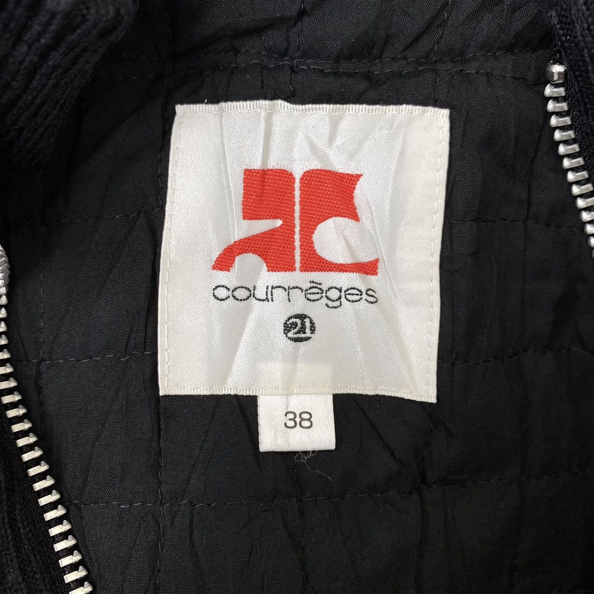 Courreges Vintage COURREGES French Brand Hooded Black Light Jacket Size US S / EU 44-46 / 1 - 5 Thumbnail