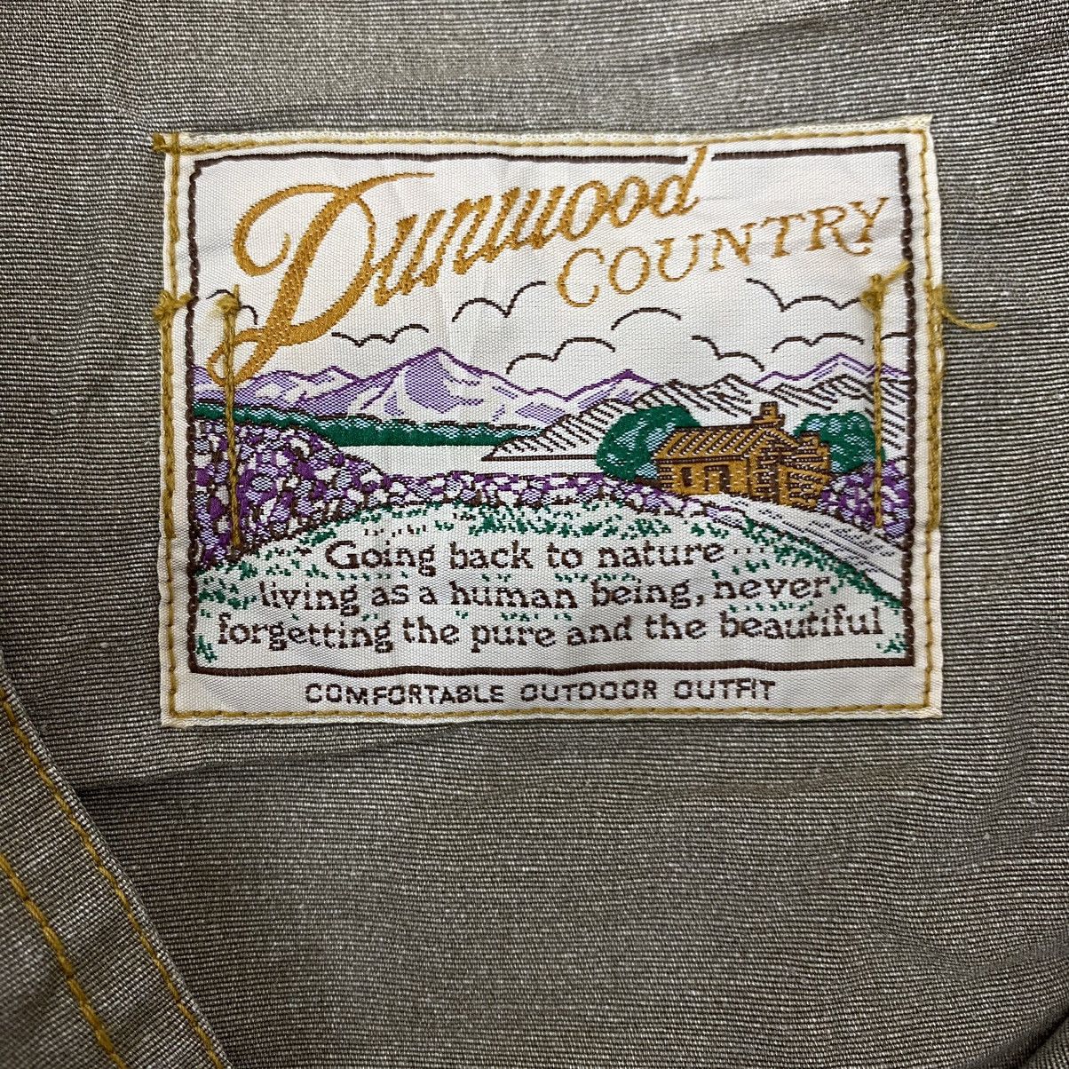 Vintage DUNWOOD COUNTRY Multi Pocket Button Up Beige Denim Jacket Size US L / EU 52-54 / 3 - 6 Thumbnail