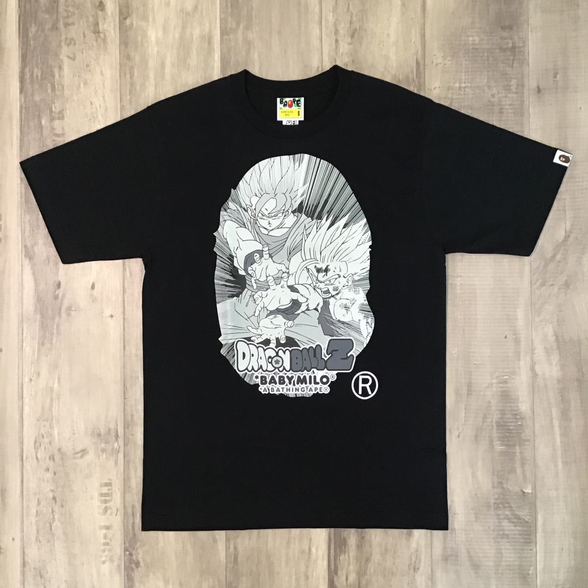 image of Bape× Dragon Ball Z Big Ape Head T-Shirt Black, Men's (Size Small)