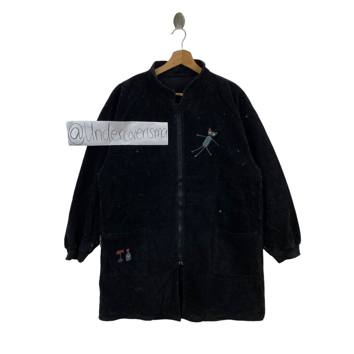 Japanese Brand ATSUKO MATANO Japanese Designer Embroidered Logo Velvet Size US M / EU 48-50 / 2 - 1 Thumbnail