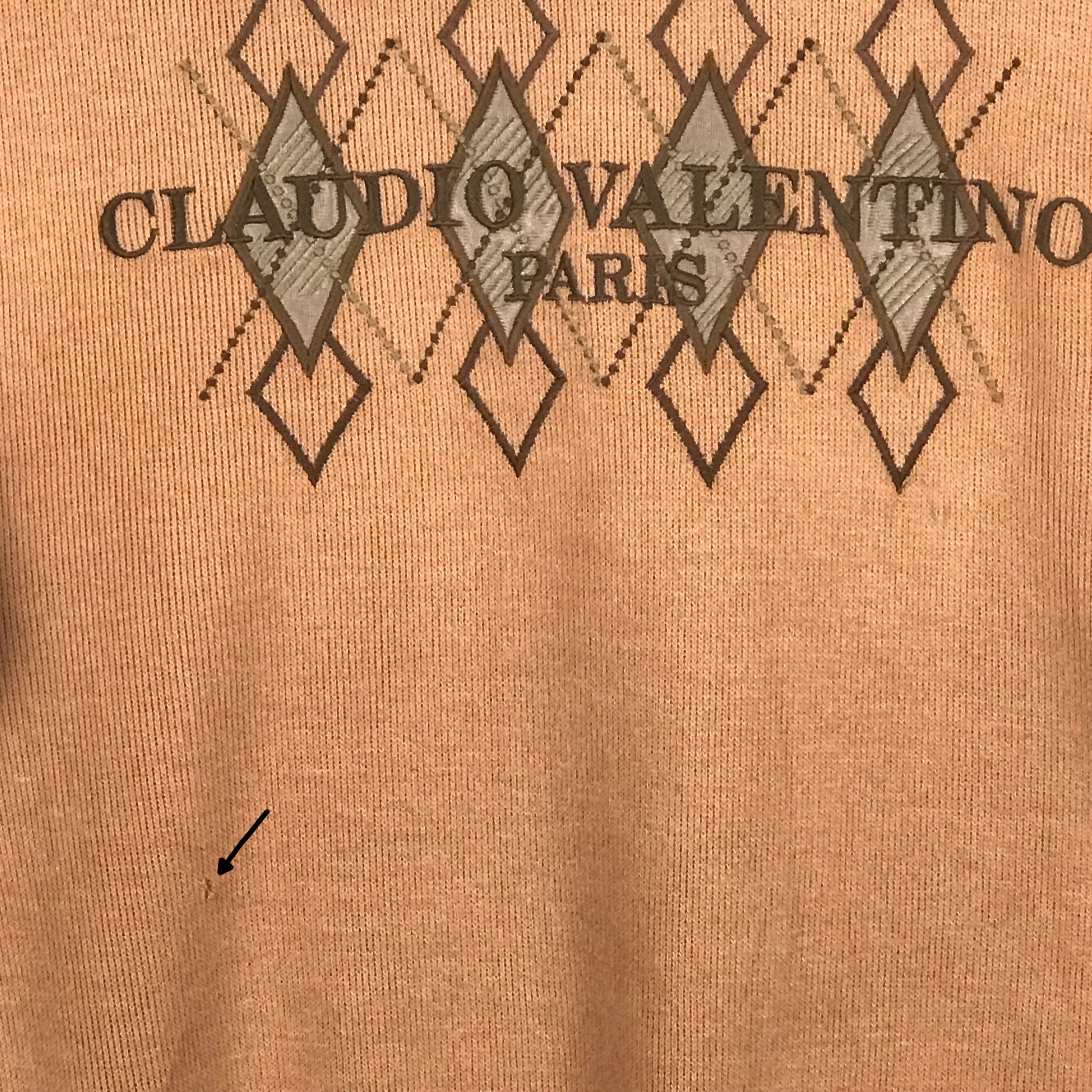 Valentino Vintage Claudio Valentino Paris Embroidered Sweatshirt Size US M / EU 48-50 / 2 - 8 Thumbnail
