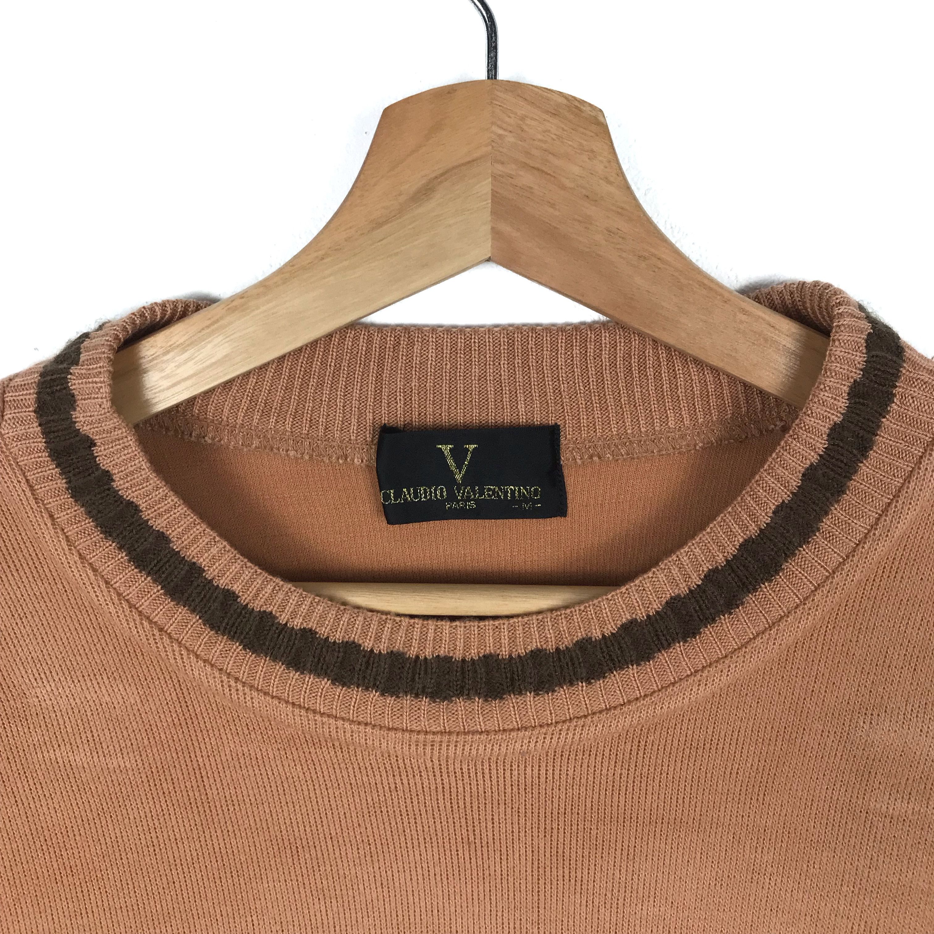Valentino Vintage Claudio Valentino Paris Embroidered Sweatshirt Size US M / EU 48-50 / 2 - 4 Thumbnail