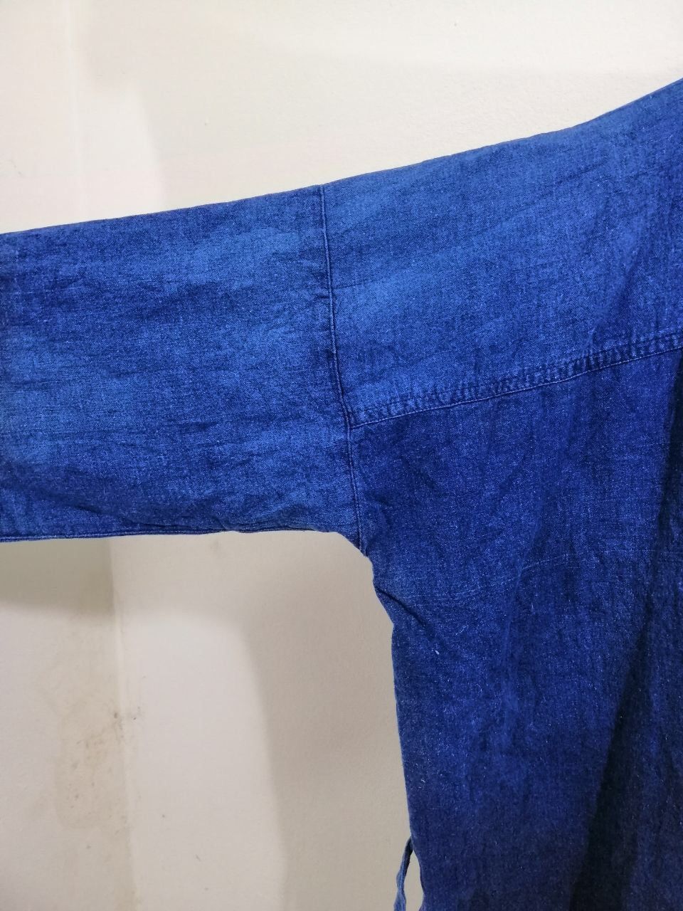 Indigo × Japanese Brand Indigo Dye Sashiko Noragi Kimono Oversized Visvim Design Size US M / EU 48-50 / 2 - 6 Thumbnail