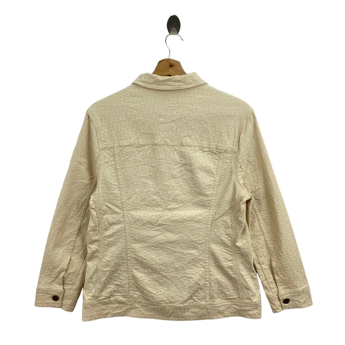 Aigner AIGNER German Brand Motorcycle Button Up Cream Jeans Jacket Size US S / EU 44-46 / 1 - 10 Thumbnail