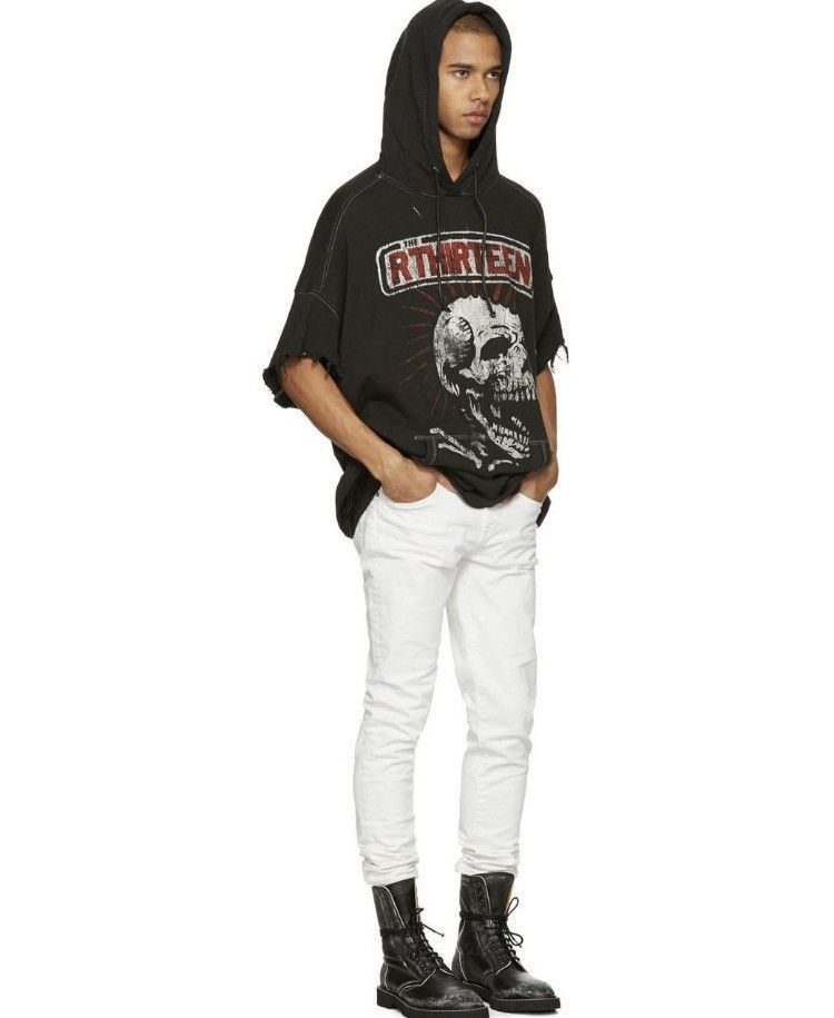R13 Oversized cutoff sleeve hoodie. Large Size US L / EU 52-54 / 3 - 5 Thumbnail