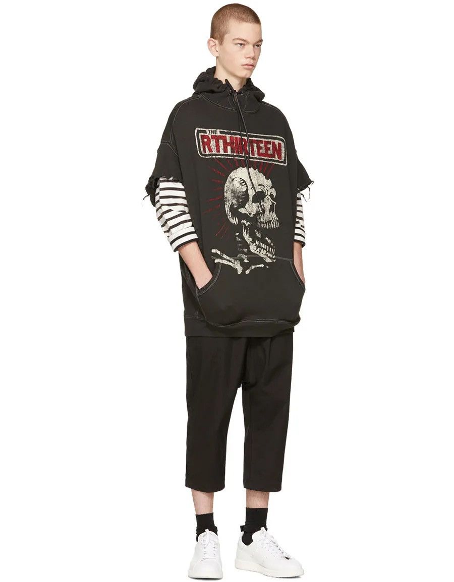 R13 Oversized cutoff sleeve hoodie. Large Size US L / EU 52-54 / 3 - 2 Thumbnail