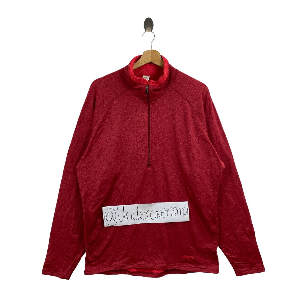 image of Vintage Patagonia Usa Half Zipper Red Light Jacket, Men's (Size Large)