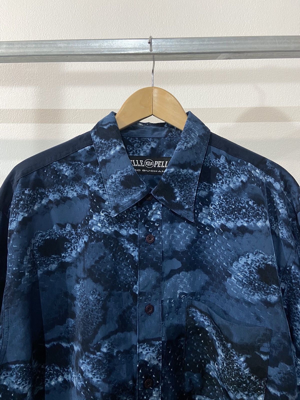 Pelle Pelle Pelle Pelle Marc Buchanan Snake Printed Shirt Size US L / EU 52-54 / 3 - 10 Thumbnail