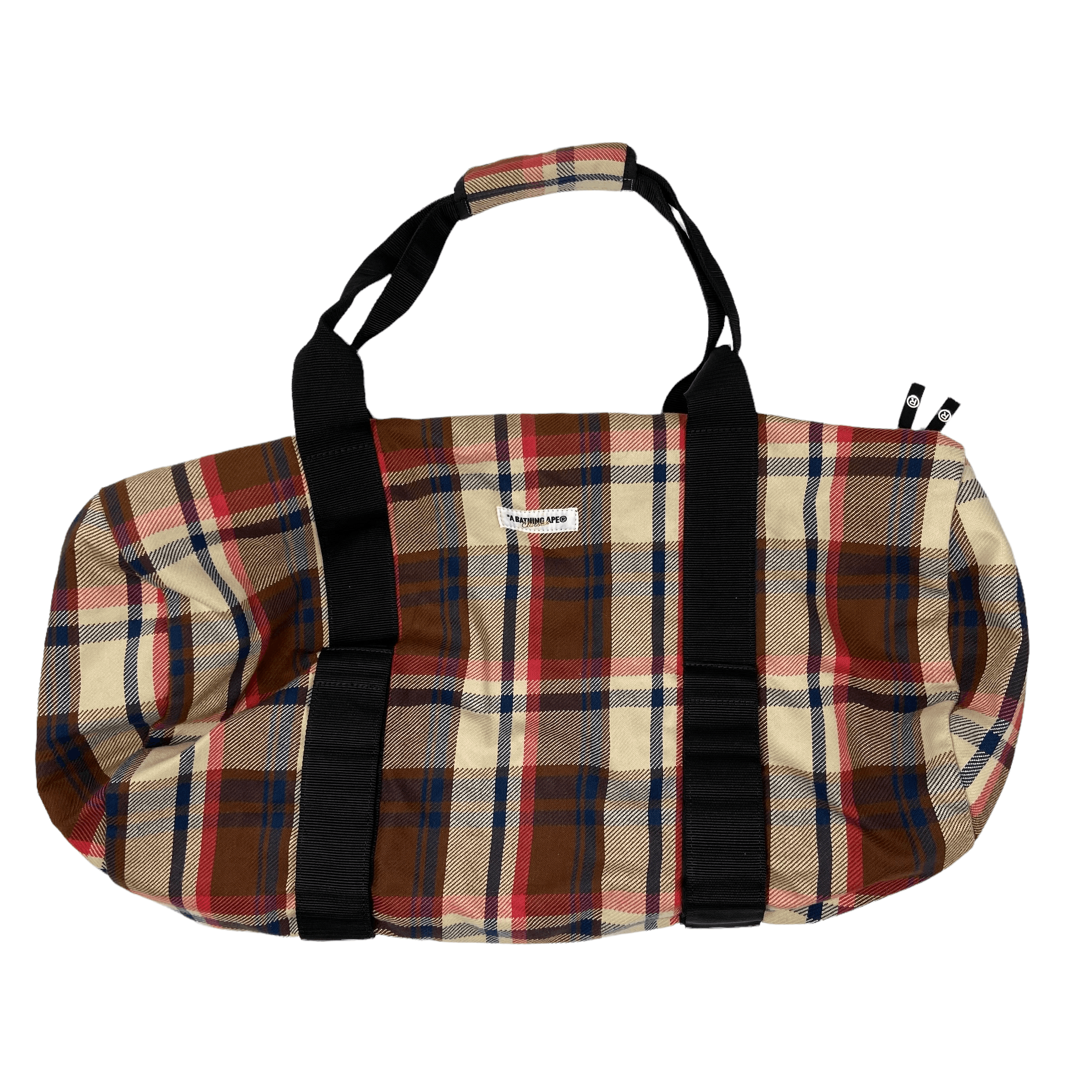 image of 2008 - 2009 Bape Large Duffle Bag in Checkered, Men's