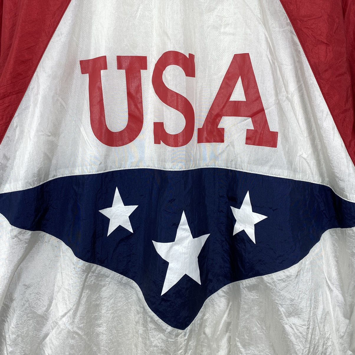 USA Olympics Vtg 90s USA OLYMPIC COMMITEE Windbreaker Coach Varsity Size US L / EU 52-54 / 3 - 2 Thumbnail