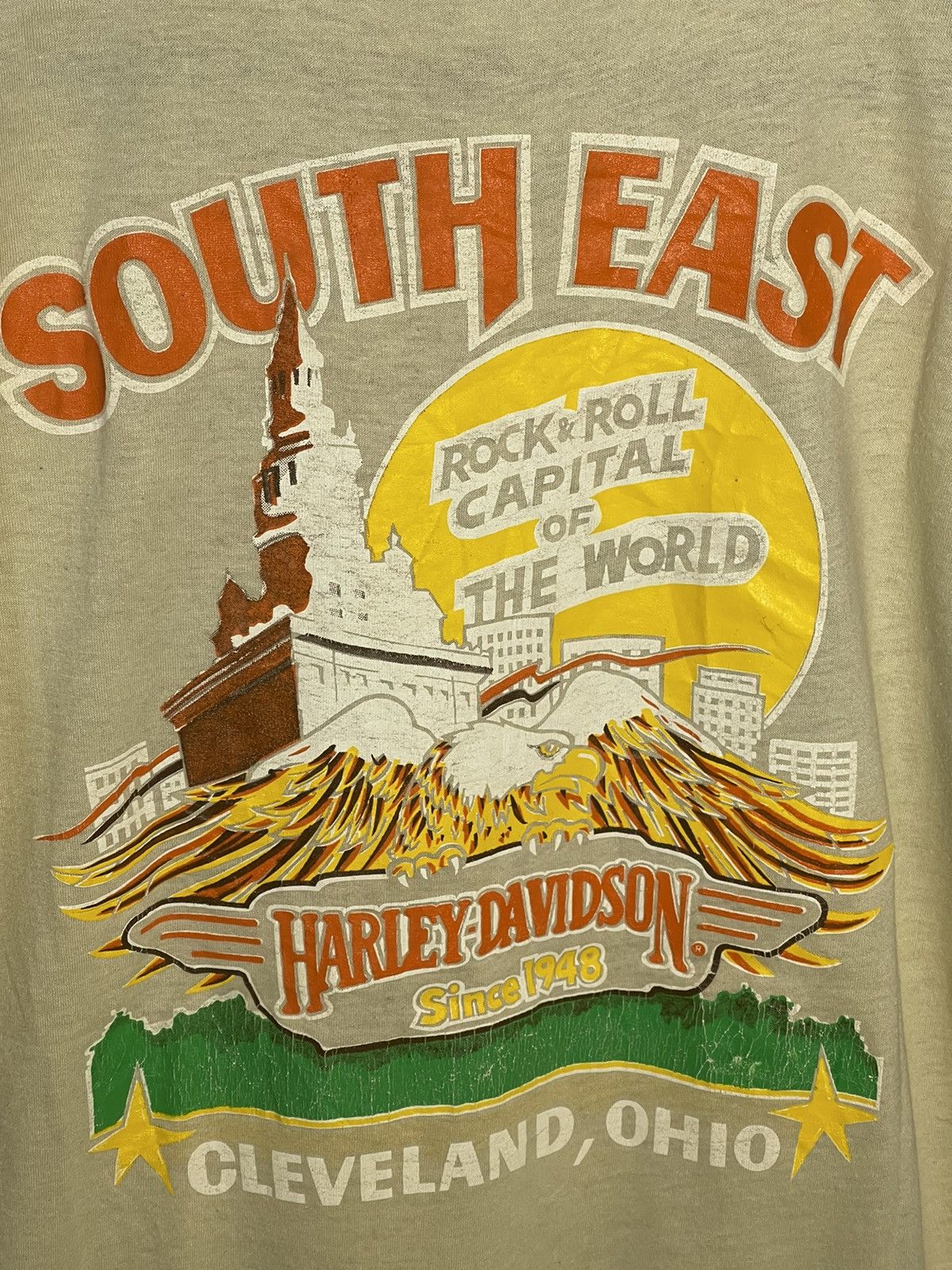 Harley Davidson × Vintage Vintage Harley Davidson T-Shirt Size US S / EU 44-46 / 1 - 2 Thumbnail