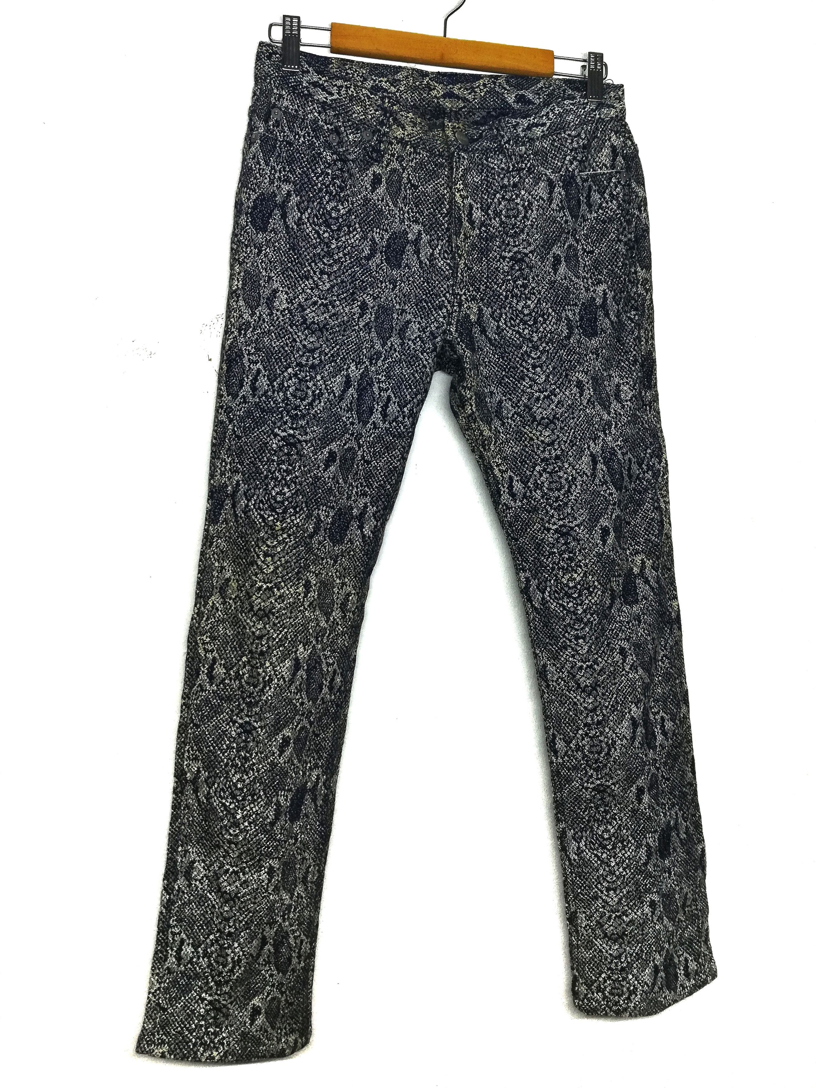 Indigo × Japanese Brand 🔥Glamdy Printed Similar Hysteric Glamour Snake Denim🔥 Size US 30 / EU 46 - 1 Thumbnail
