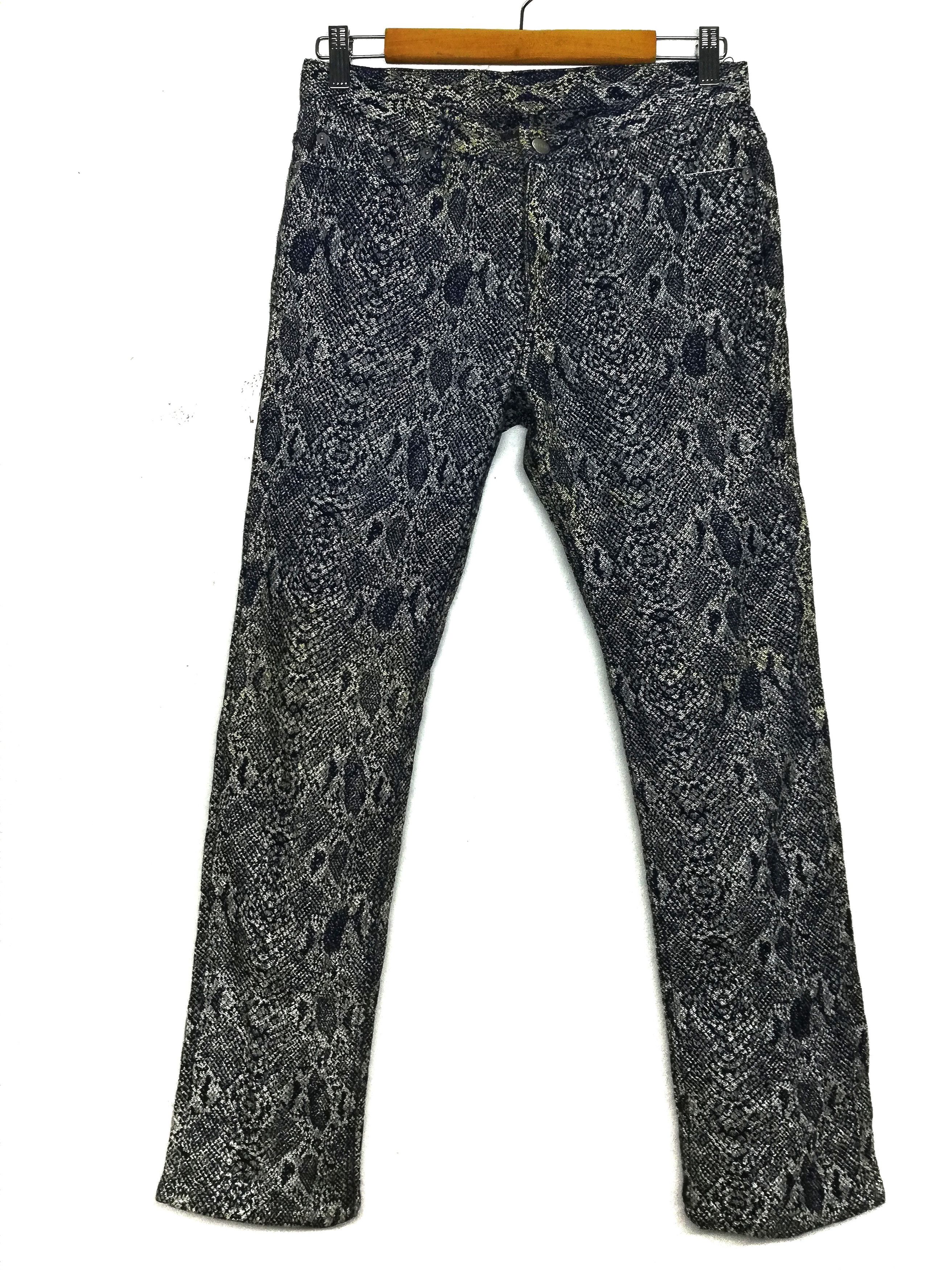 Indigo × Japanese Brand 🔥Glamdy Printed Similar Hysteric Glamour Snake Denim🔥 Size US 30 / EU 46 - 2 Thumbnail