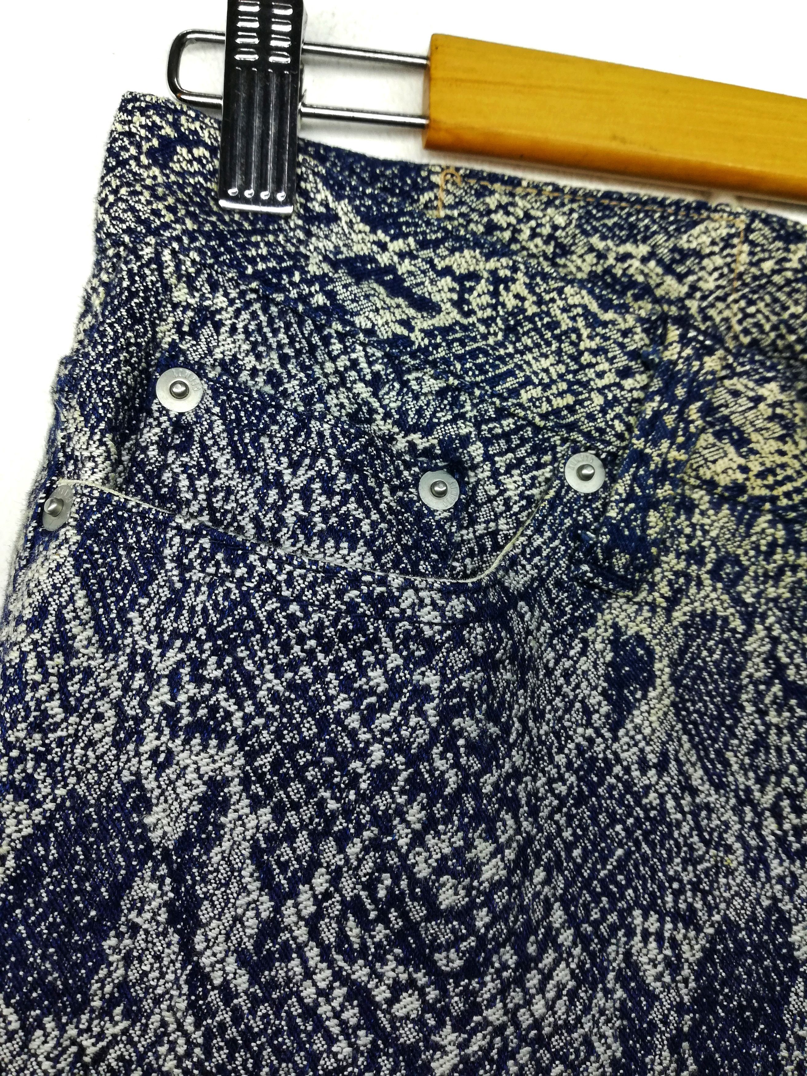 Indigo × Japanese Brand 🔥Glamdy Printed Similar Hysteric Glamour Snake Denim🔥 Size US 30 / EU 46 - 5 Thumbnail
